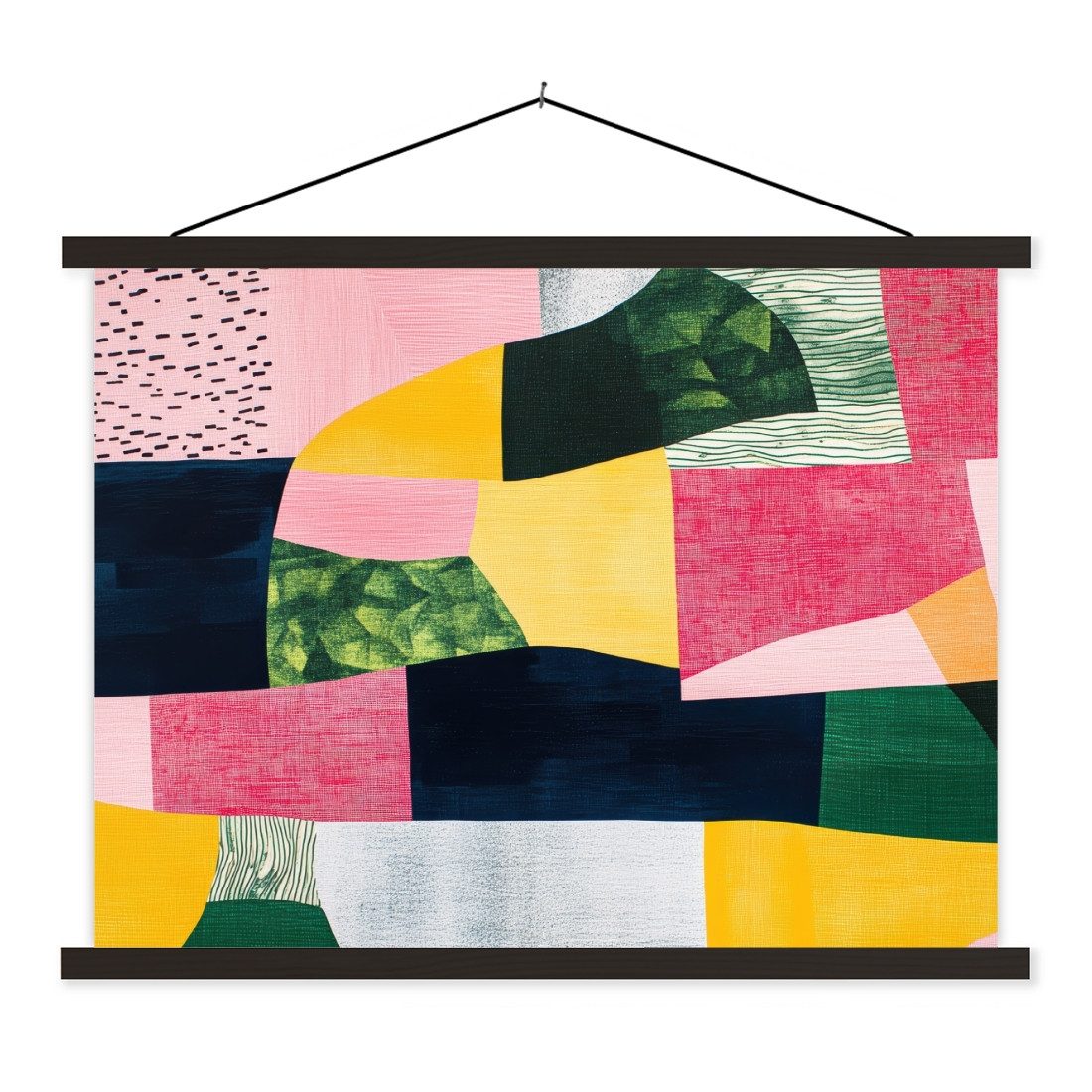 MuchoWow Poster Abstrakt - Rosa - günstig online kaufen