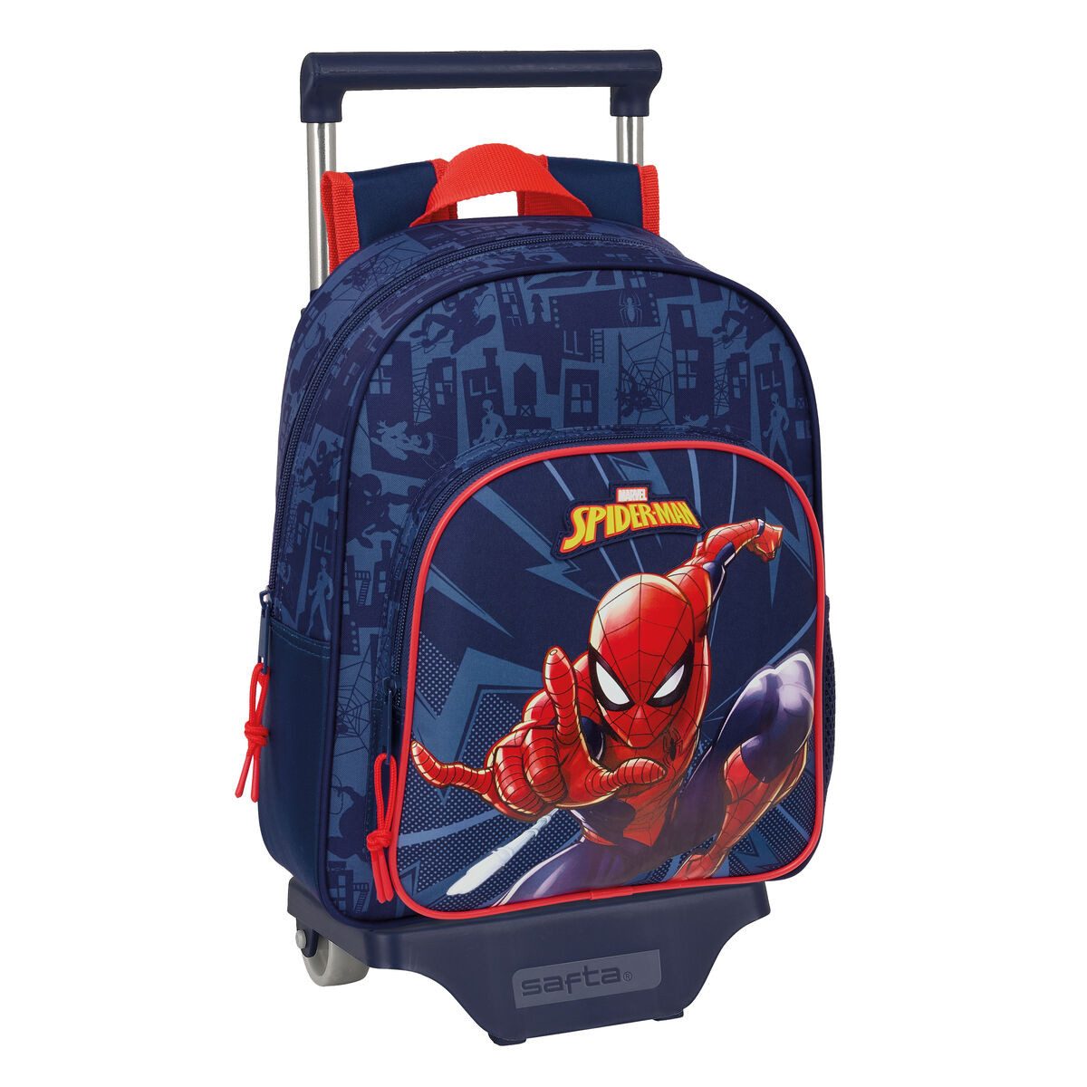 Spiderman Kinderrucksack Kinderrucksack Rucksack Trolley Spider-Man Blau 27x10x67 cm 27x33x10 c
