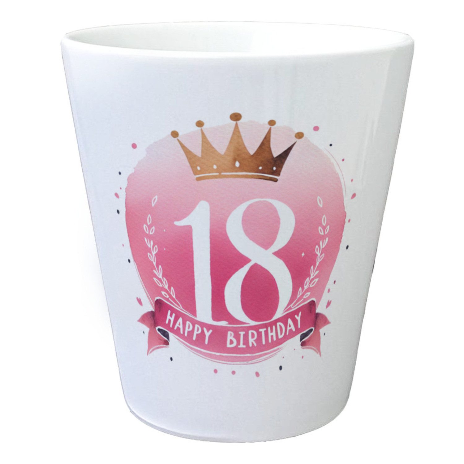 speecheese Blumentopf Happy Birthday 18 Krone günstig online kaufen