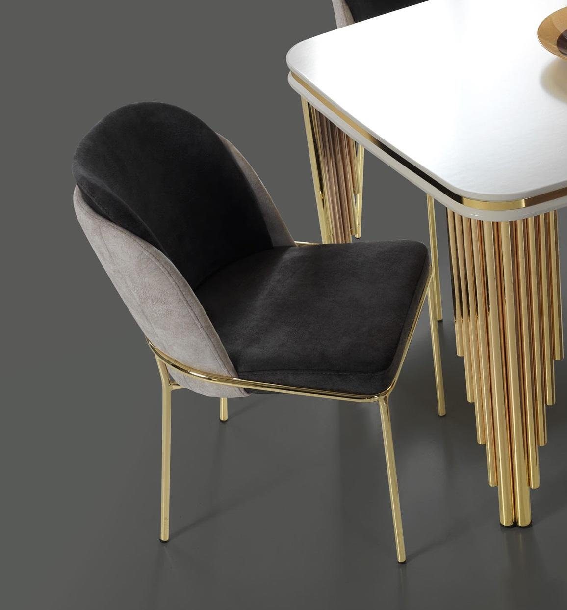 (1 St), Lehnstühle in Esszimmerstuhl Stühle Esszimmermöbel Küchenstuhl JVmoebel Europa Made Polstermöbel Moderner