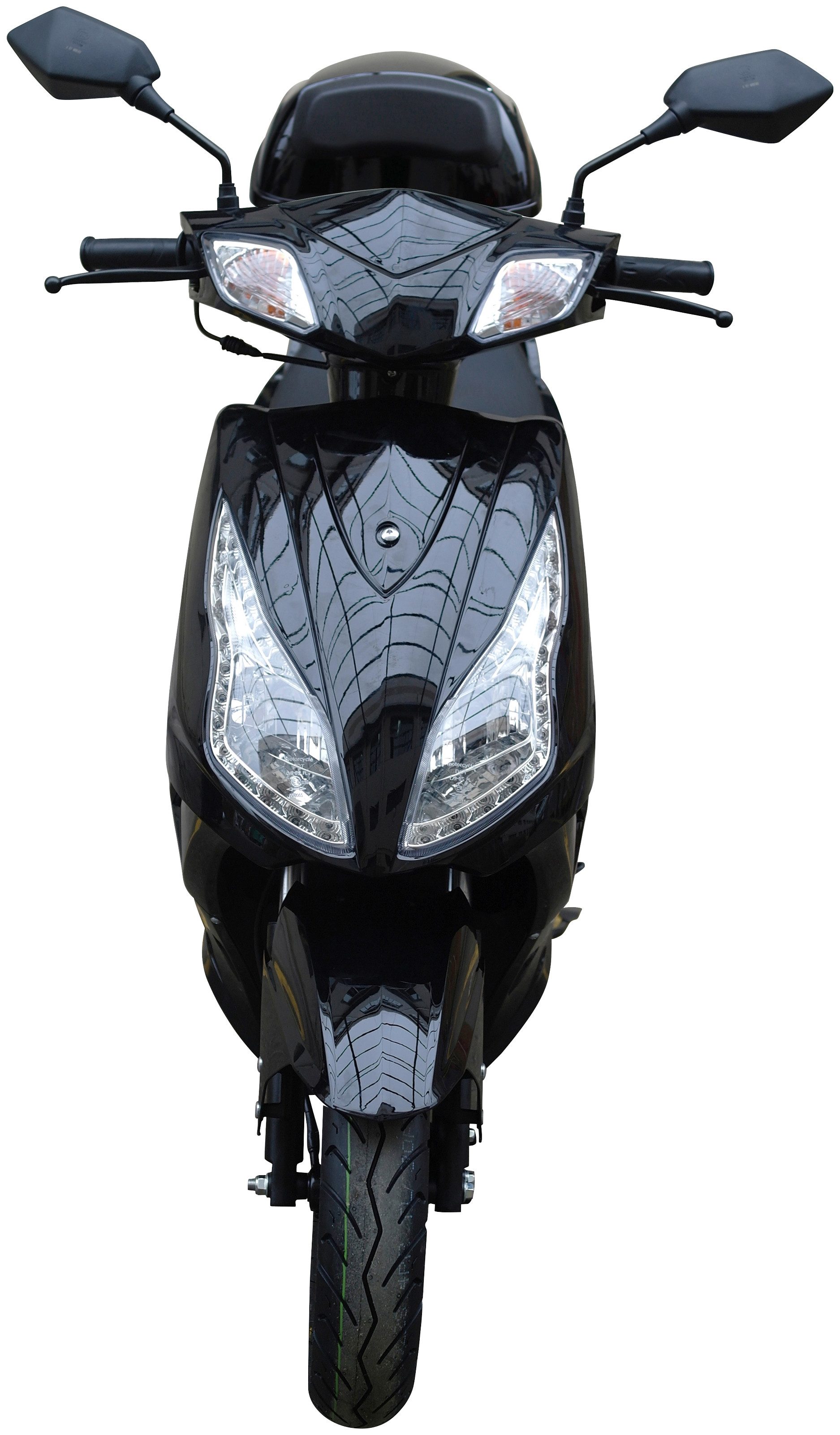GT UNION Motorroller GT3 45, 49,6 ccm, 45 km/h, Euro 5, (Set, mit Topcase), Luftgekühlter Motor