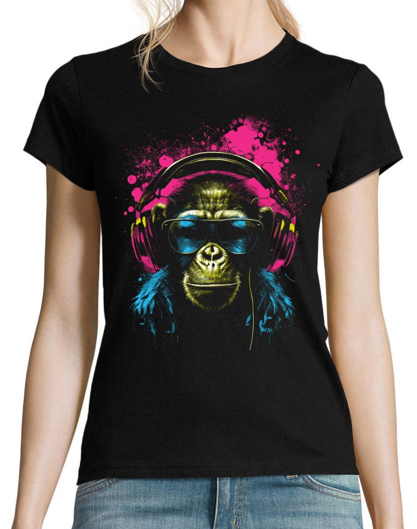Youth Designz Print-Shirt Affe mit Headset günstig online kaufen
