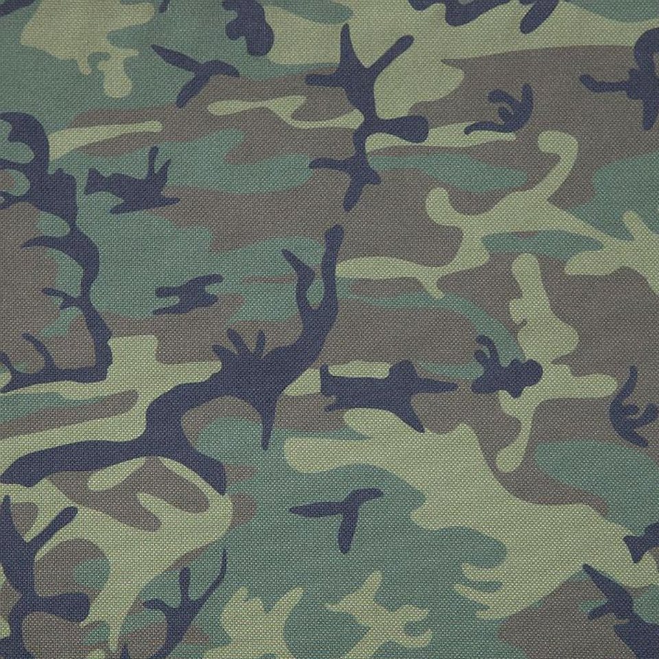 novely HANAU MOOS Polsterstoff Aufdruck Camouflage Tarnfarbe Print 