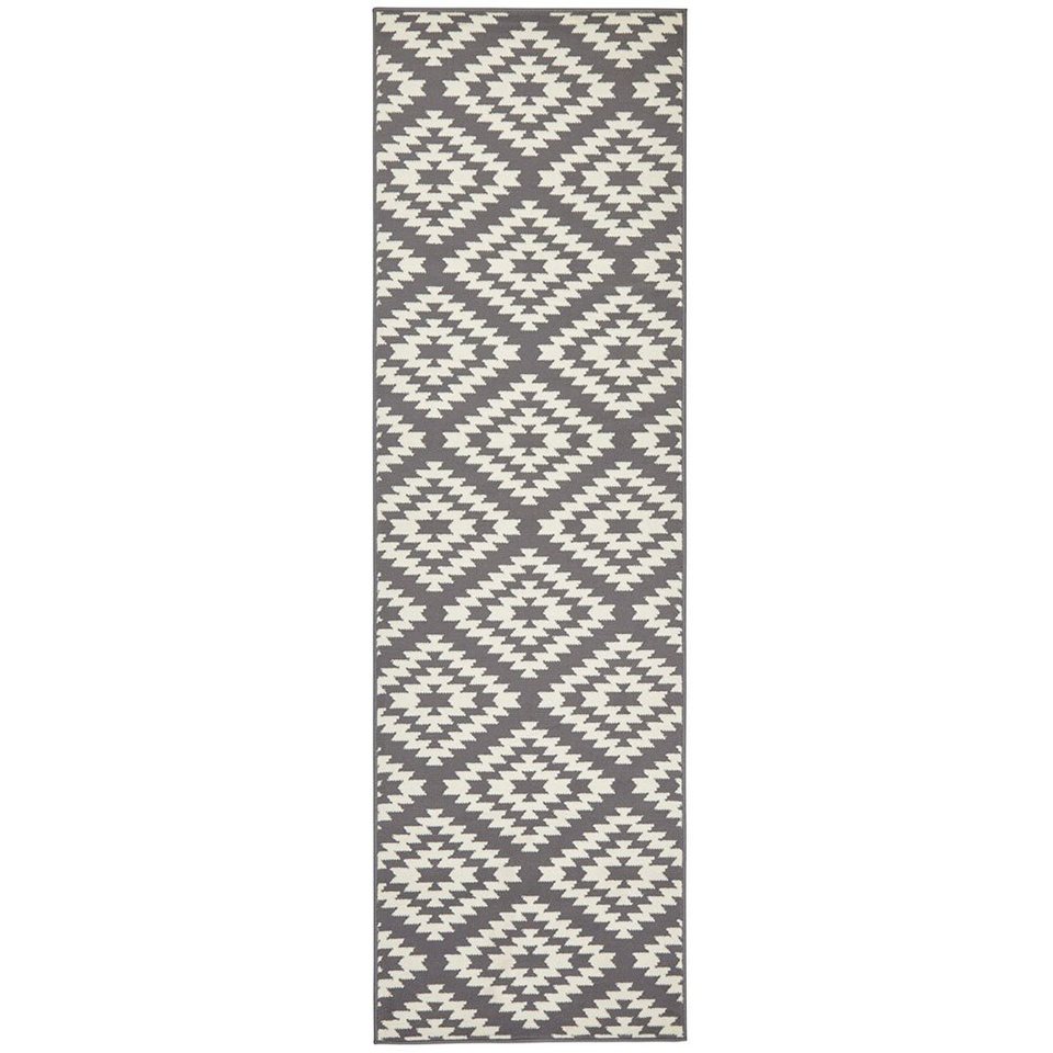 Läufer Teppich Läufer Nordic grau creme, HANSE Home, rechteckig, Höhe: 9 mm