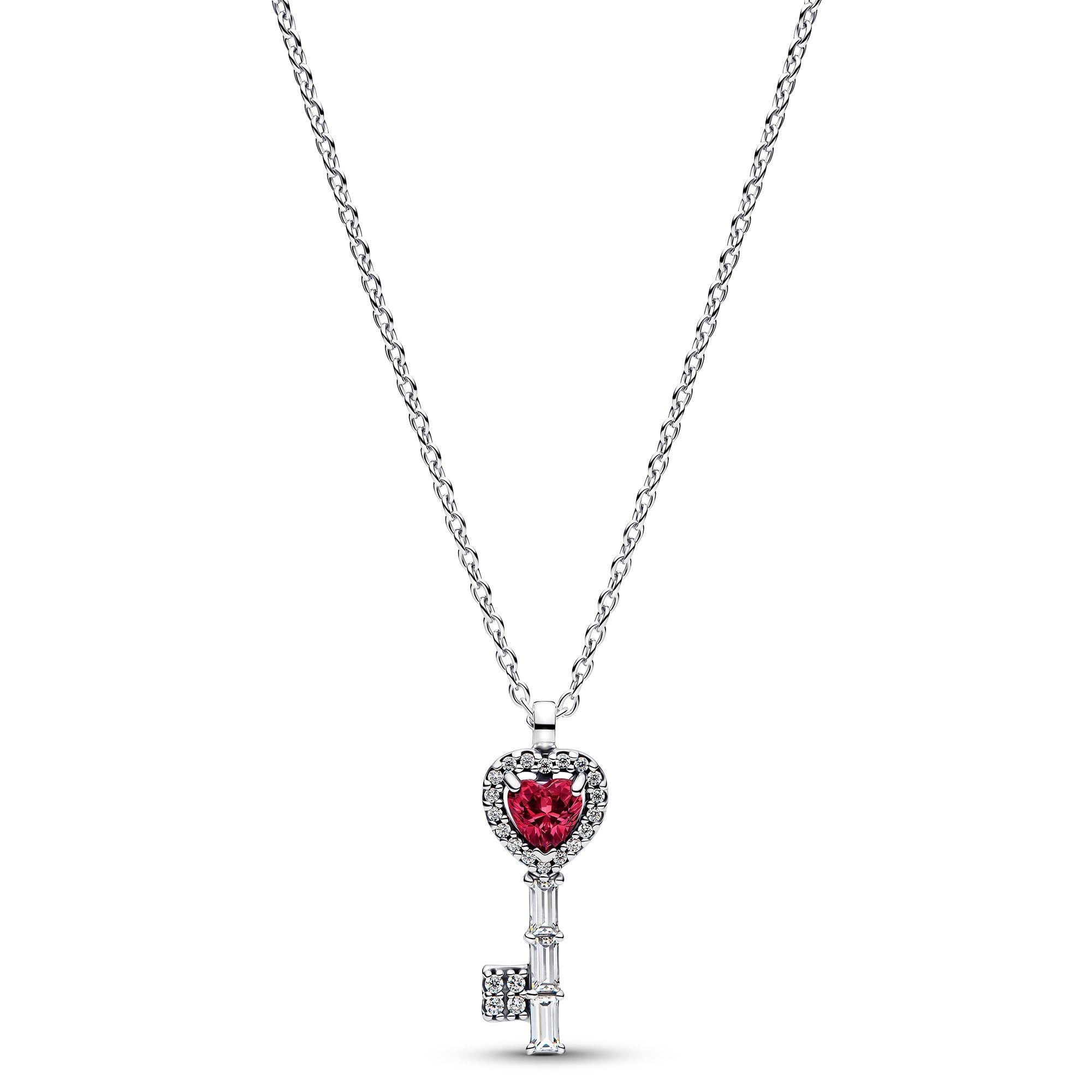 Pandora Kette mit Anhänger Damen-Schlüssel Erhabenes Herz günstig online kaufen