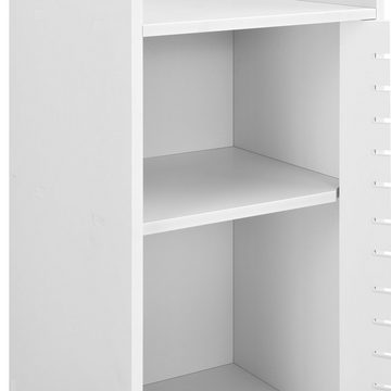 en.casa Badregal, »Svanvik« Badezimmerschrank Badkommode mit Ablagen 72x32x32cm Weiß