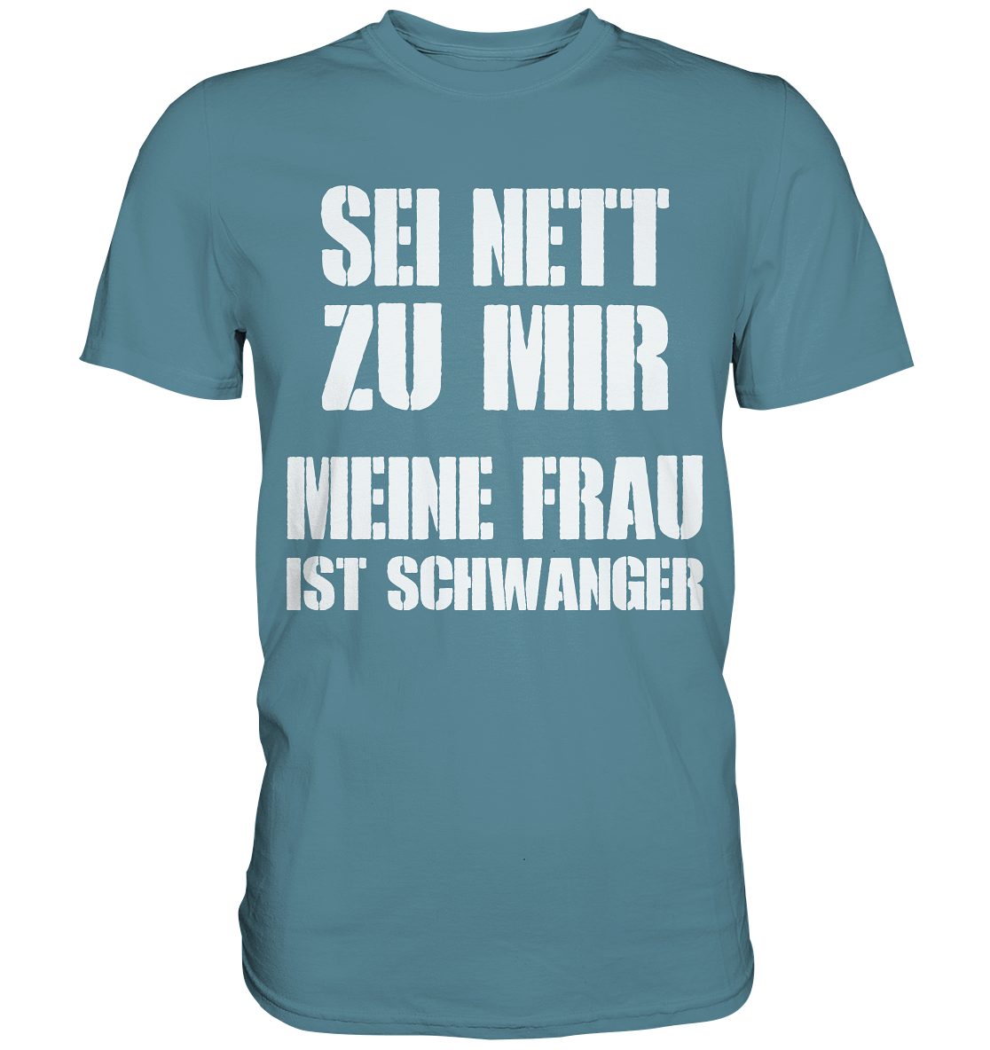 Tigerlino T-Shirt Meine Frau ist Schwanger Herren Premium T-Shirt