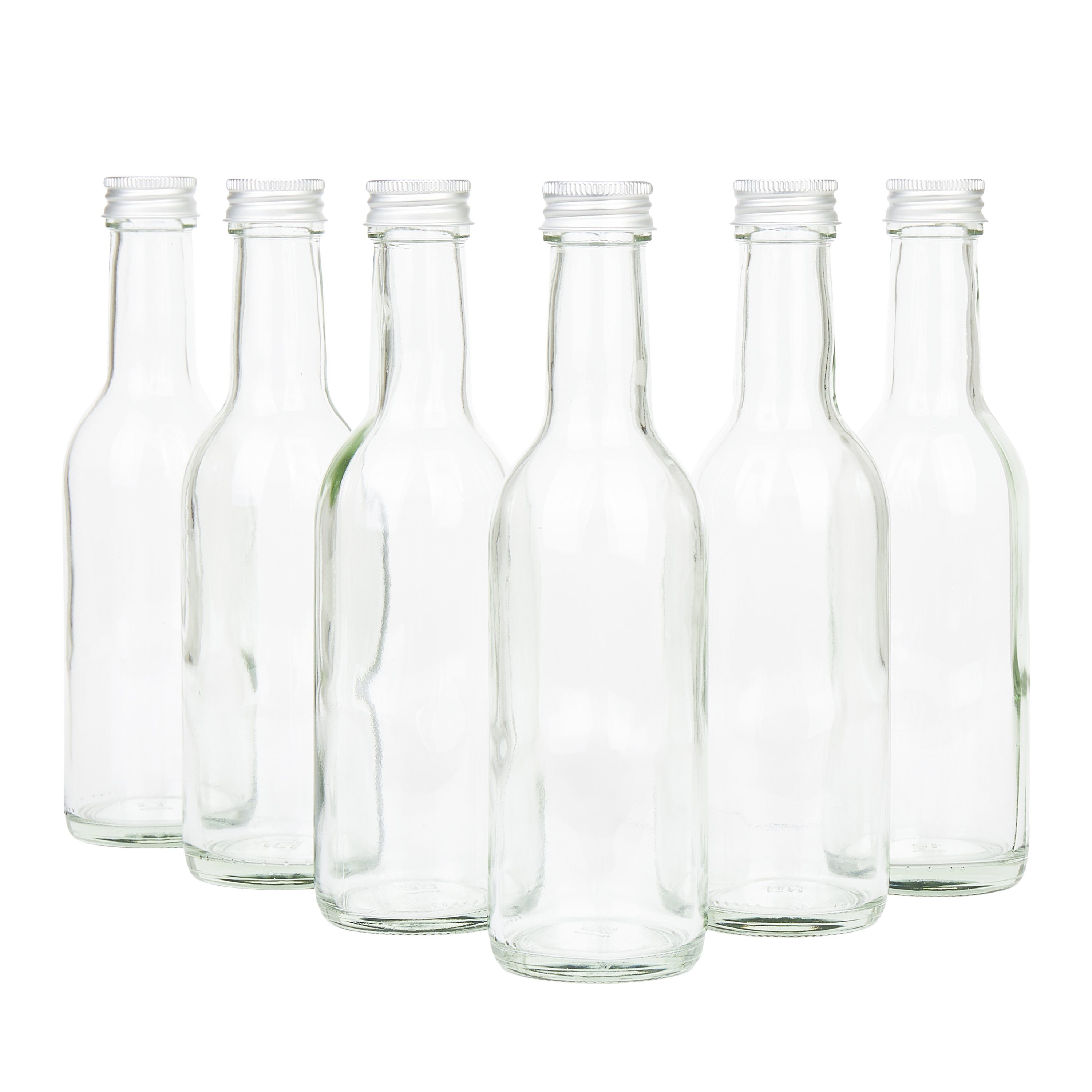 250 + MamboCat Set Glasflasche & Bordeaux Deckel, Glas Wein, Likör Einmachglas ml 6er Spirituosen