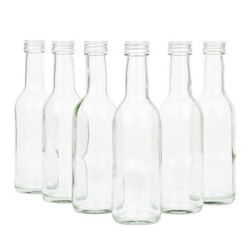 MamboCat Einmachglas 6er Set Bordeaux 250 ml Glasflasche Wein, Likör & Spirituosen + Deckel, Glas