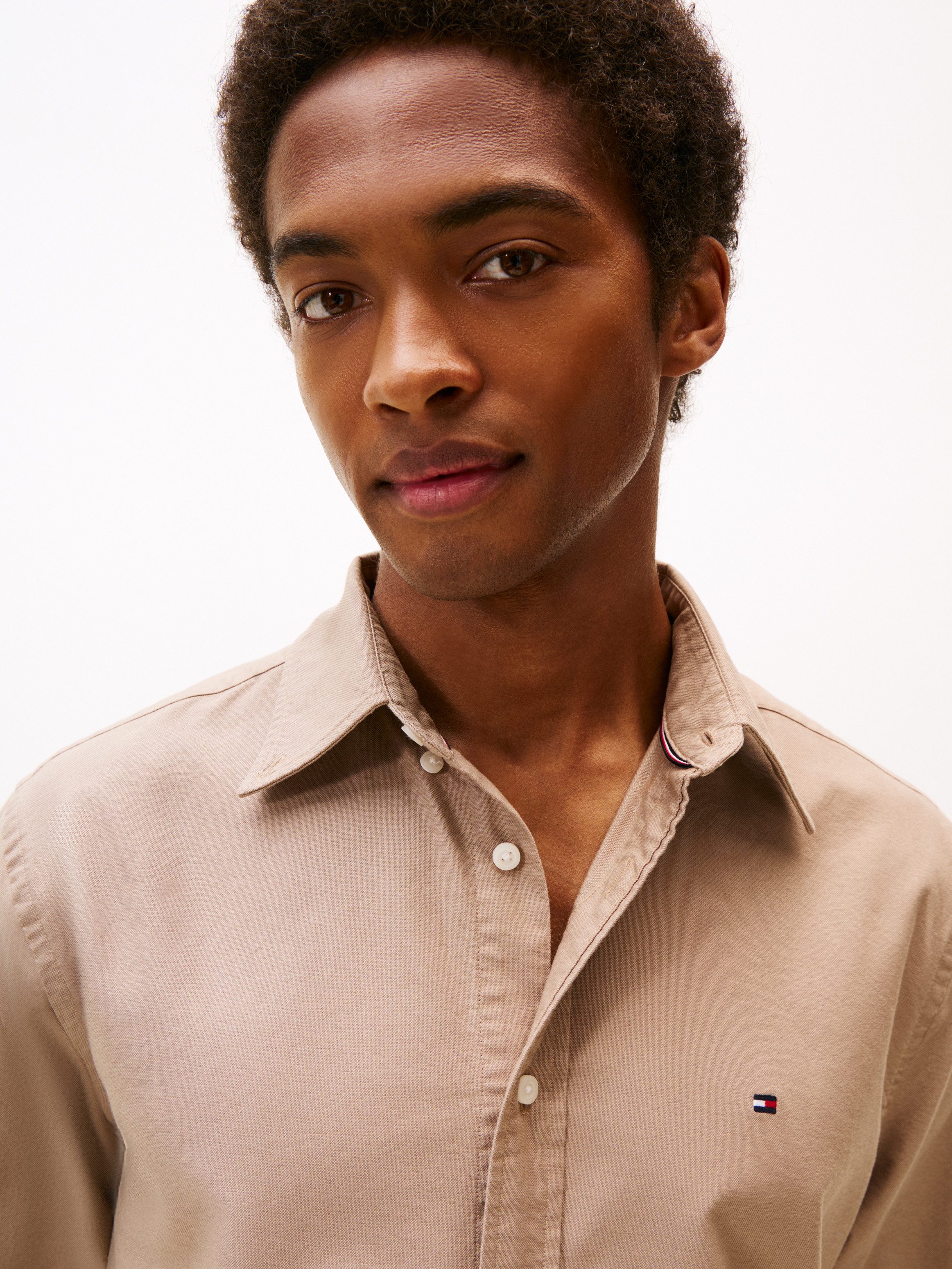 Tommy Hilfiger Langarmhemd SOLID HERITAGE OXFORD RF SHIRT günstig online kaufen