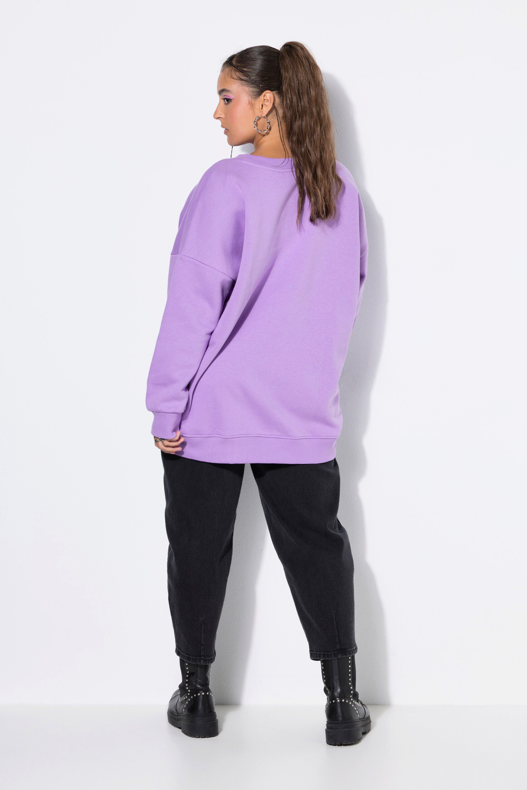 Studio Untold Sweatshirt Sweatshirt oversized Statement Patch Langarm