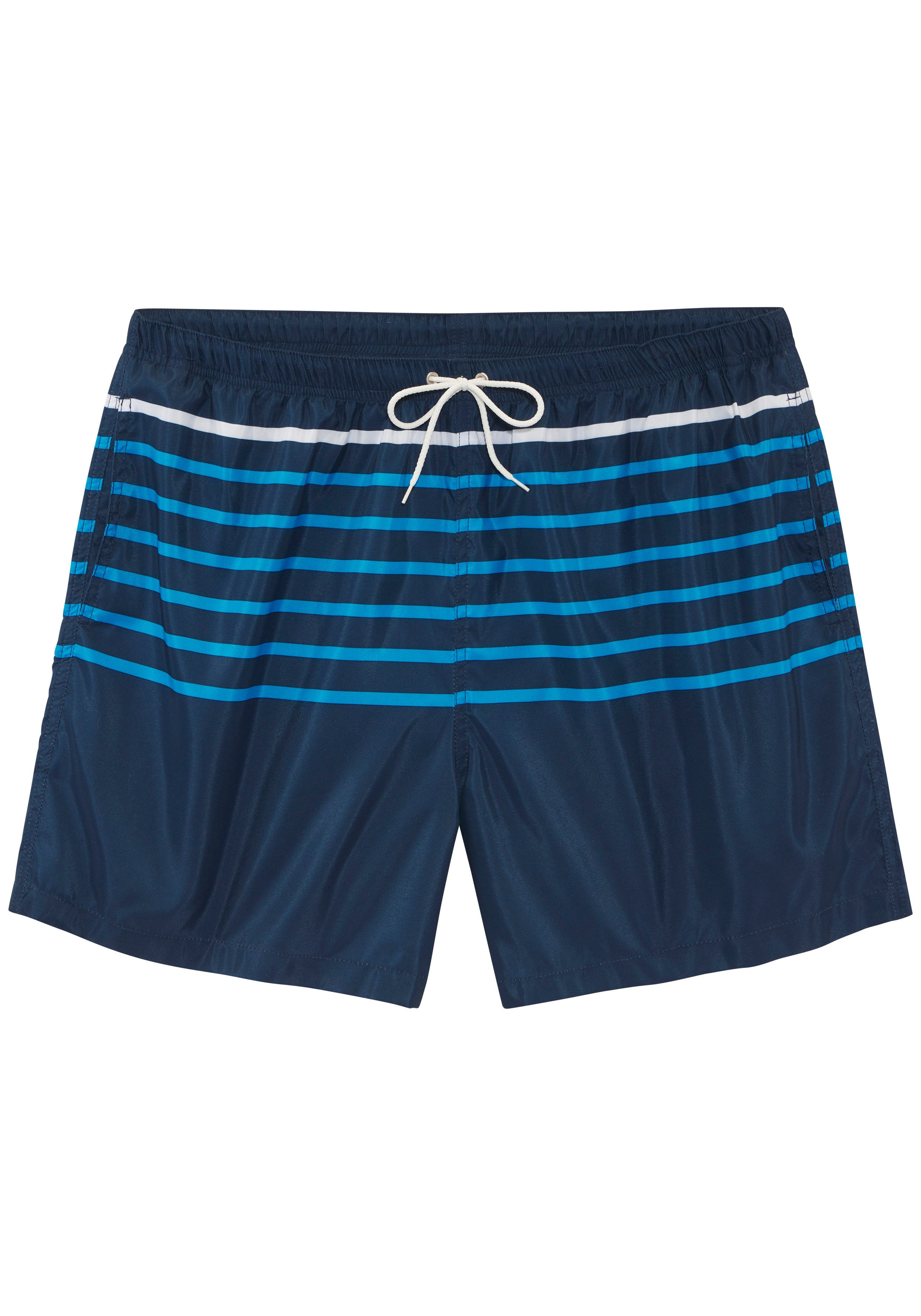 John Devin Badeshorts mit platziertem Streifendesign – Bild 2 von 4