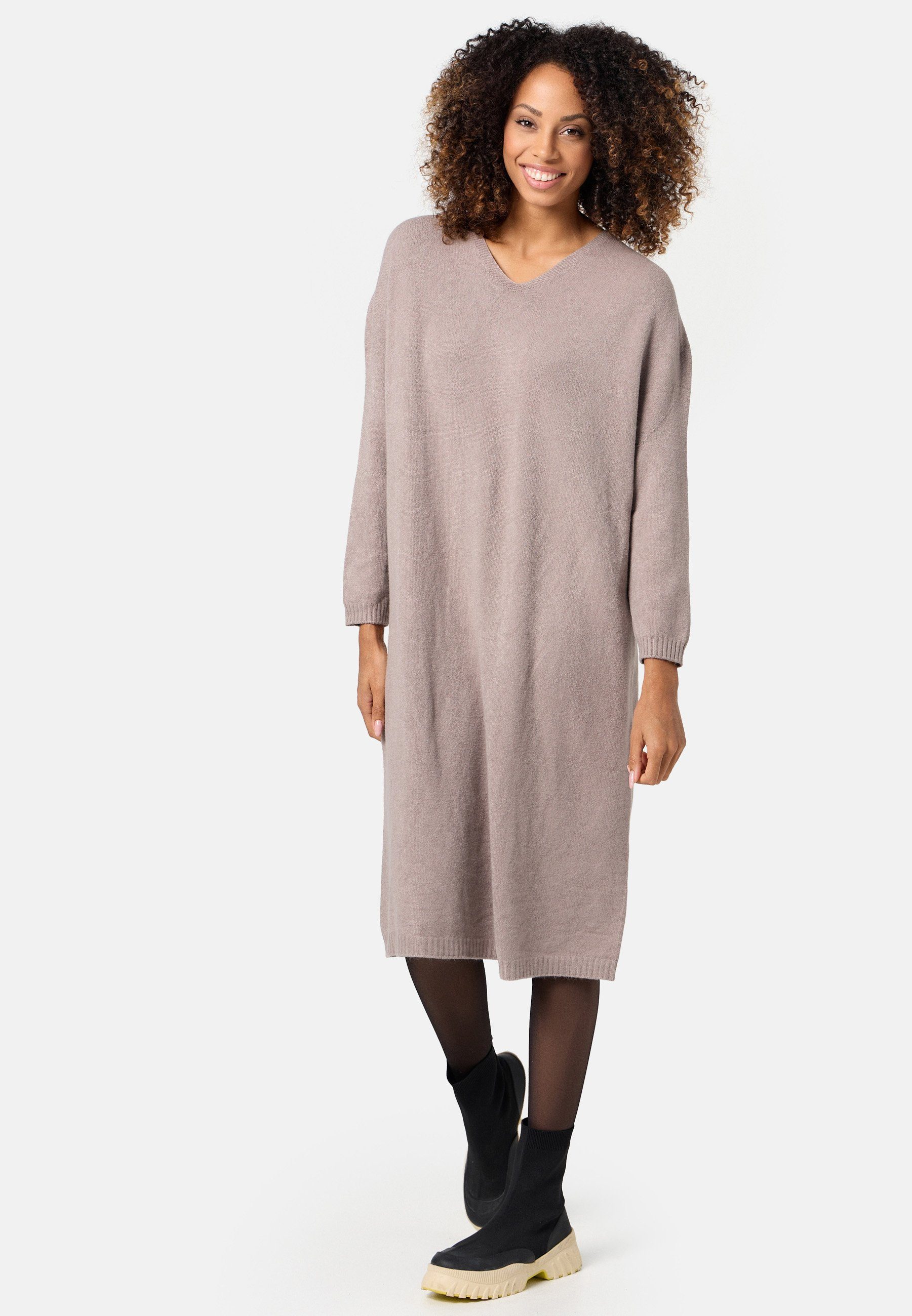 PM SELECTED Strickkleid PM72 (Elegantes Strickkleid in 3/4 Länge)