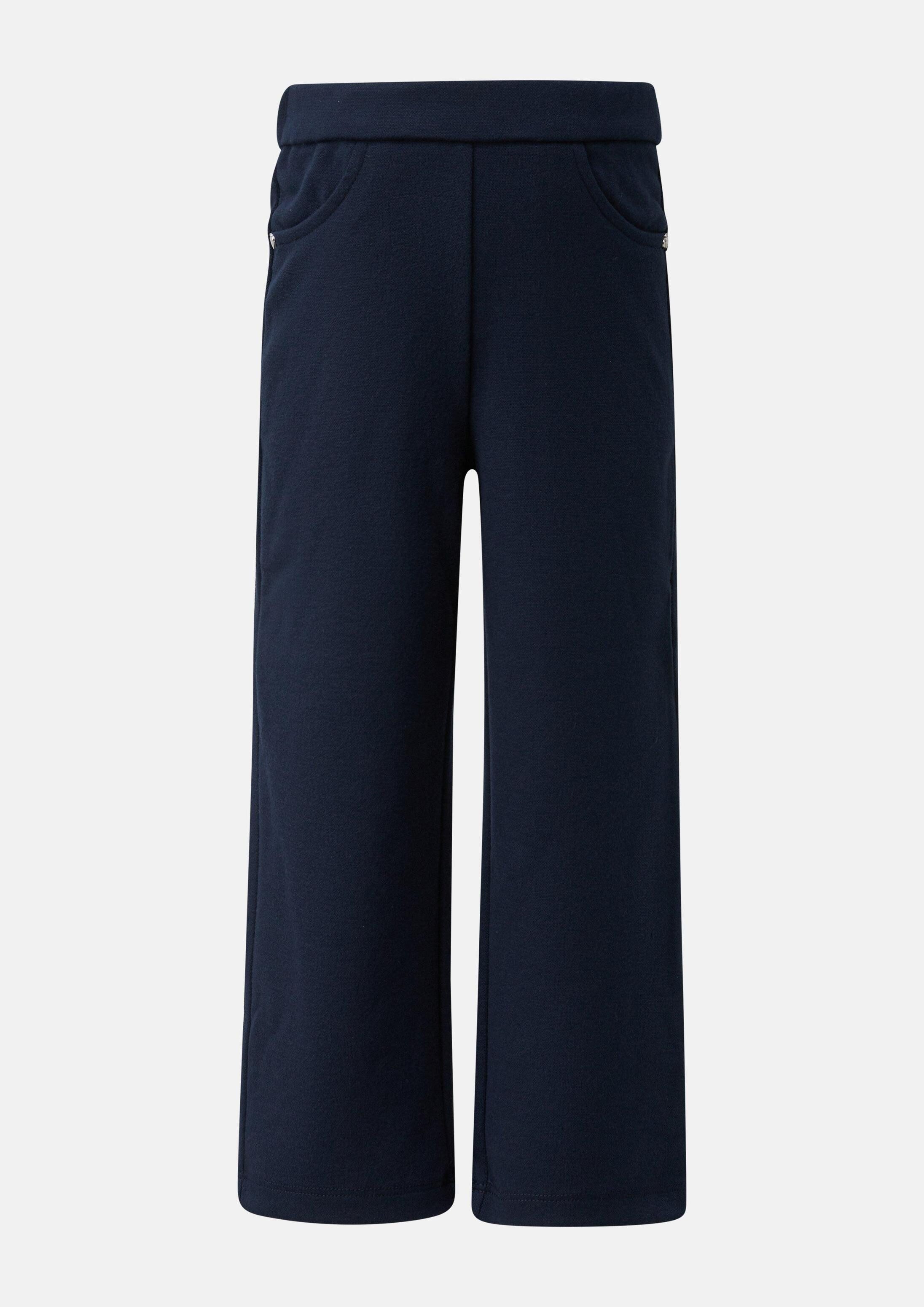 s.Oliver Jogginghose Leggings Wide-Leg-Hose aus Interlock