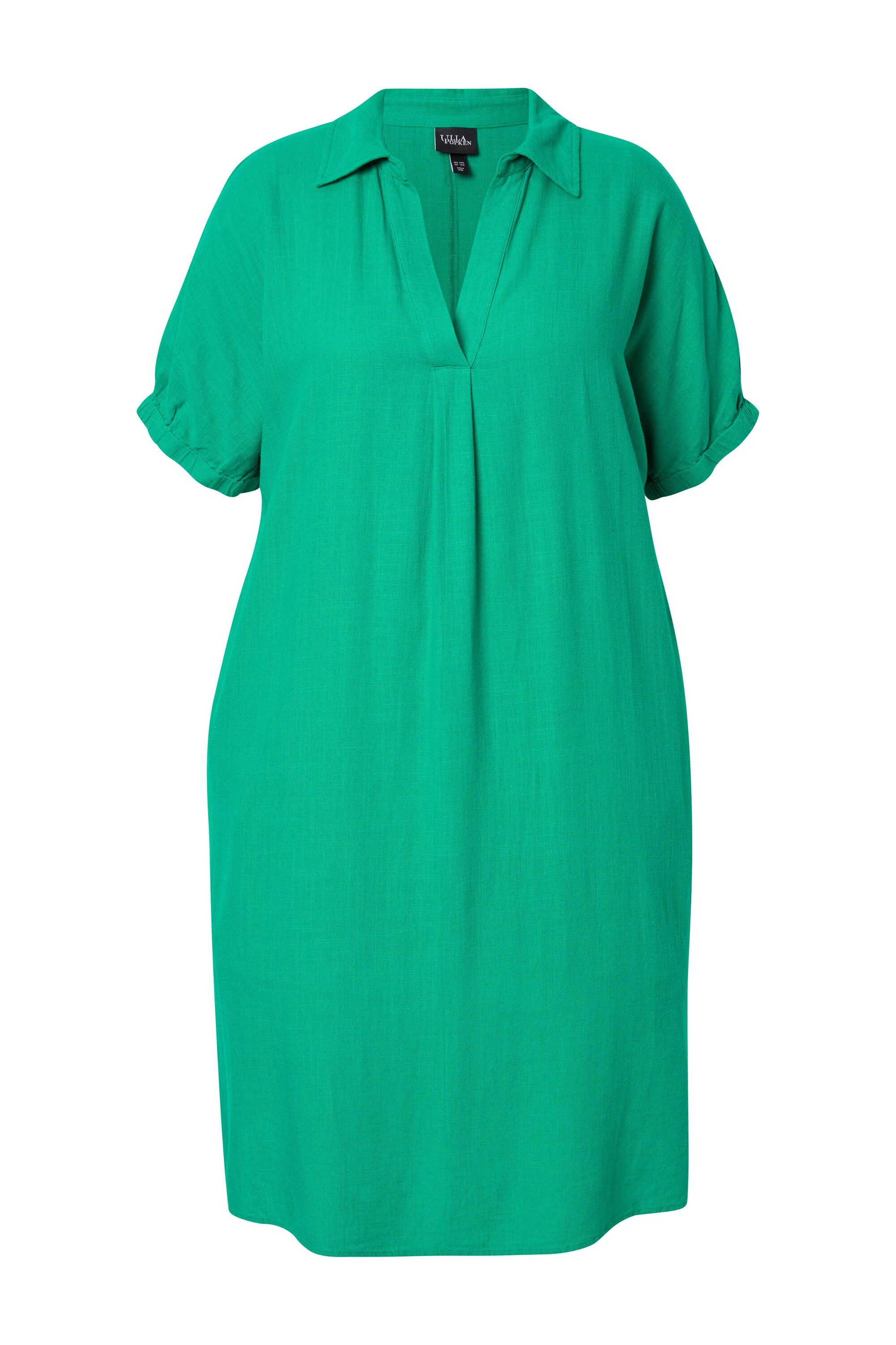 Ulla Popken Jerseykleid Kleid Leinenmix Oversized günstig online kaufen