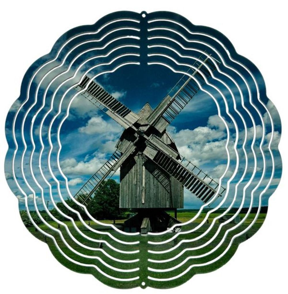 Ladreas Windspiel Edelstahl 3D Windspiel Windspinner 20cm Windmühle WI18
