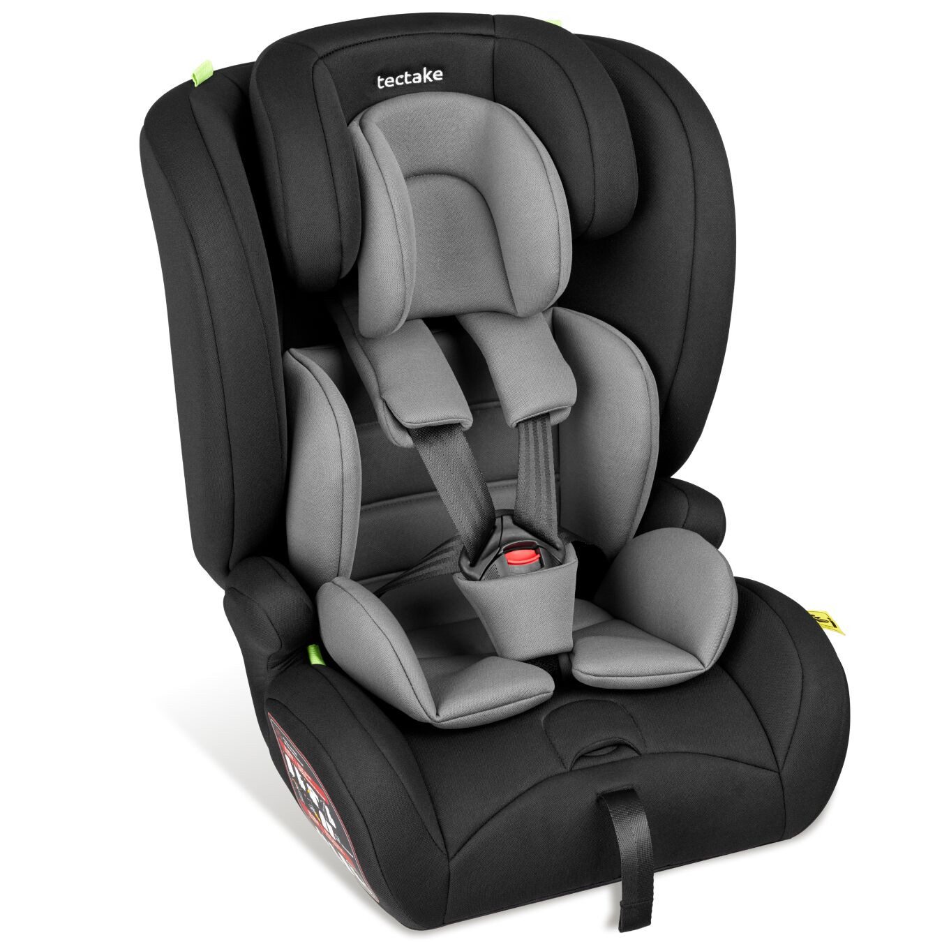 tectake Autokindersitz Autositz, (Klasse I / II / III (9-36 kg), Extrem robuster, flexibel längenverstellbarer 5-Punkt-Gurt