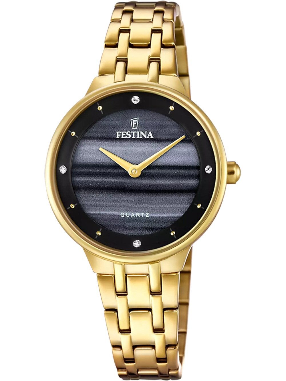 goldfarben, schwarz