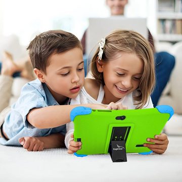 EagleSoar Kinder Quad Core Mit 2GB RAM Dual-Kamera, IPS-HD-Display, Tablet (7", 32 GB, Andriod 12, WLAN, Bluetooth, Kindersicherung,Ab 2-12 mit Kindersicherer Hülle)