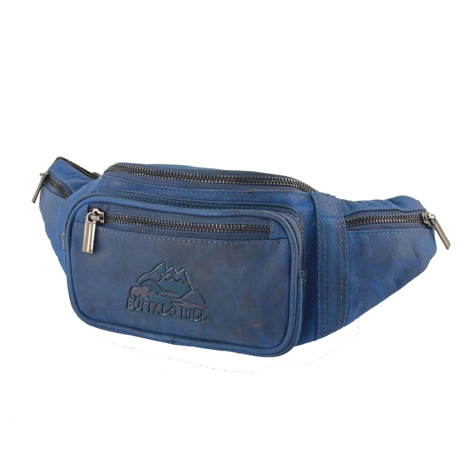 Buffalo Hill Bauchtasche Büffelleder, Vintage Umhängetasche mit Reißverschl günstig online kaufen