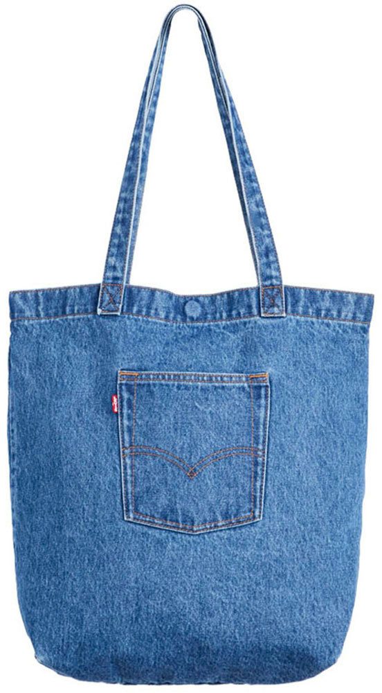 Levi's® Beuteltasche LEVI®S TOTE, aus Denim, mit Außentasche