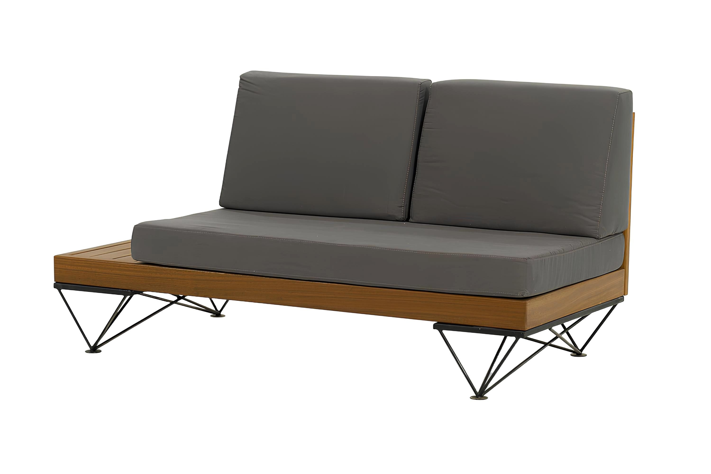 JVmoebel Gartenbank Dunkelbraune Gartenmöbel Luxuriöse Holz Sitzbank Robuste (Bank), Made in Europa