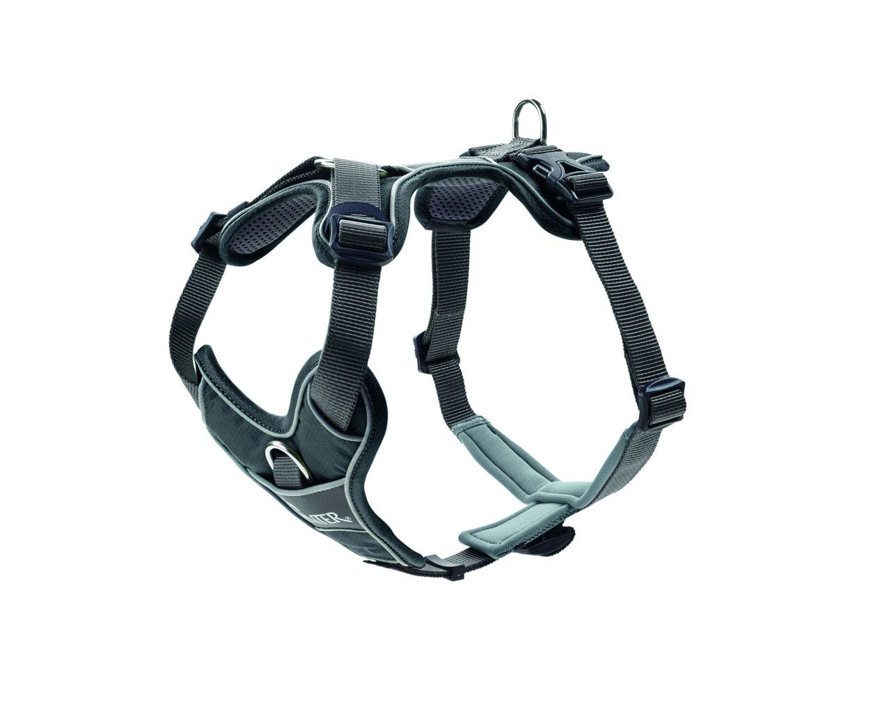 Hunter Hunde-Geschirr Hunter Hundegeschirr Divo XS grau/grau, Leinen