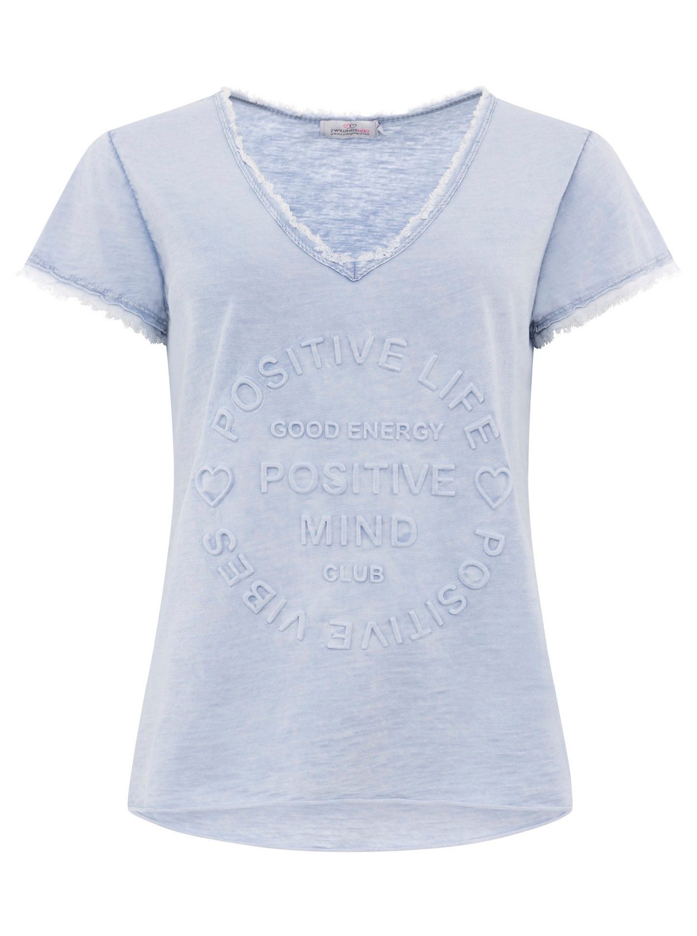 Zwillingsherz T-Shirt Damen T-Shirt Positive Mind günstig online kaufen