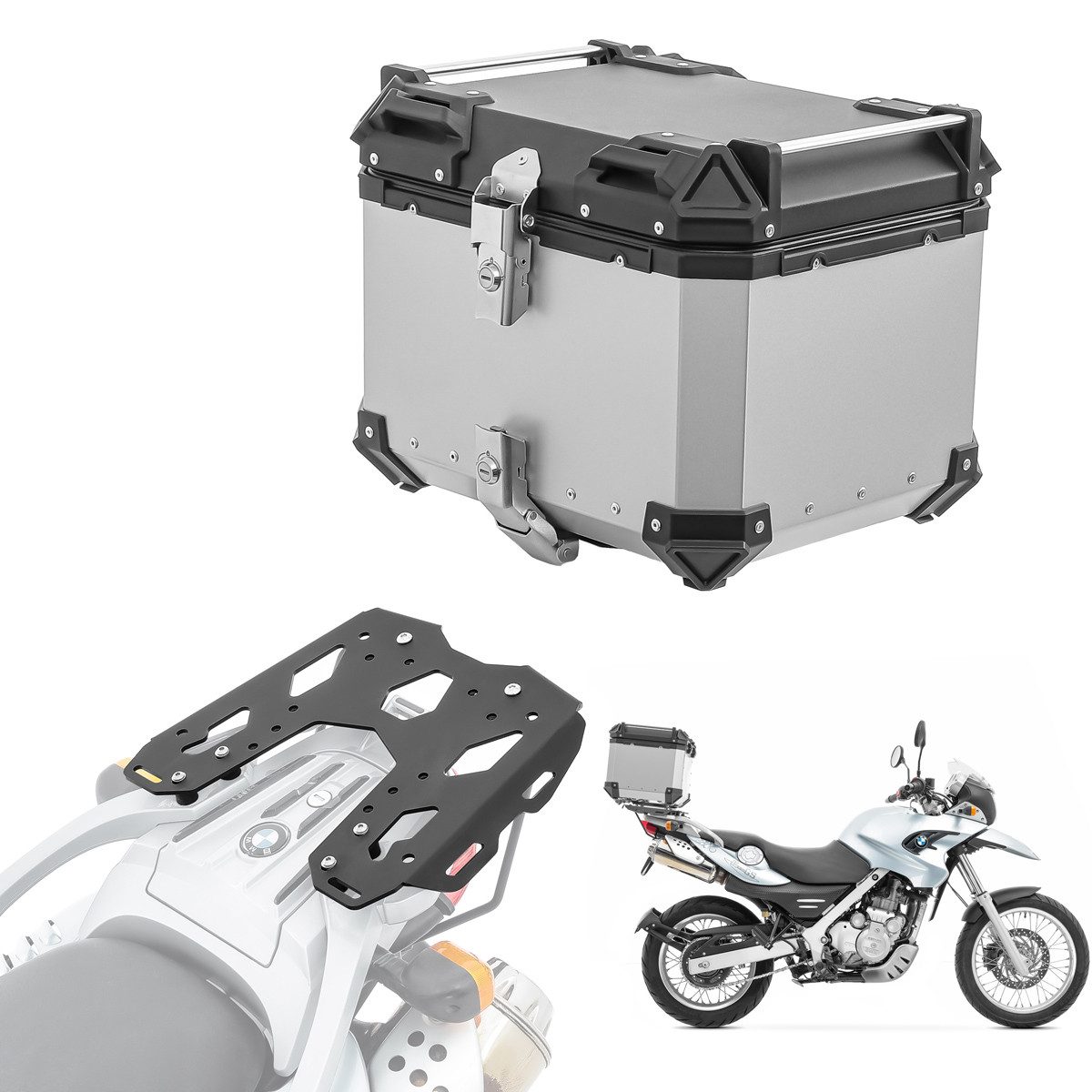 Bagtecs Schraube Set Alu Topcase + Gepäckbrücke für BMW G 650 GS / Sertao 11-16 XB45 si