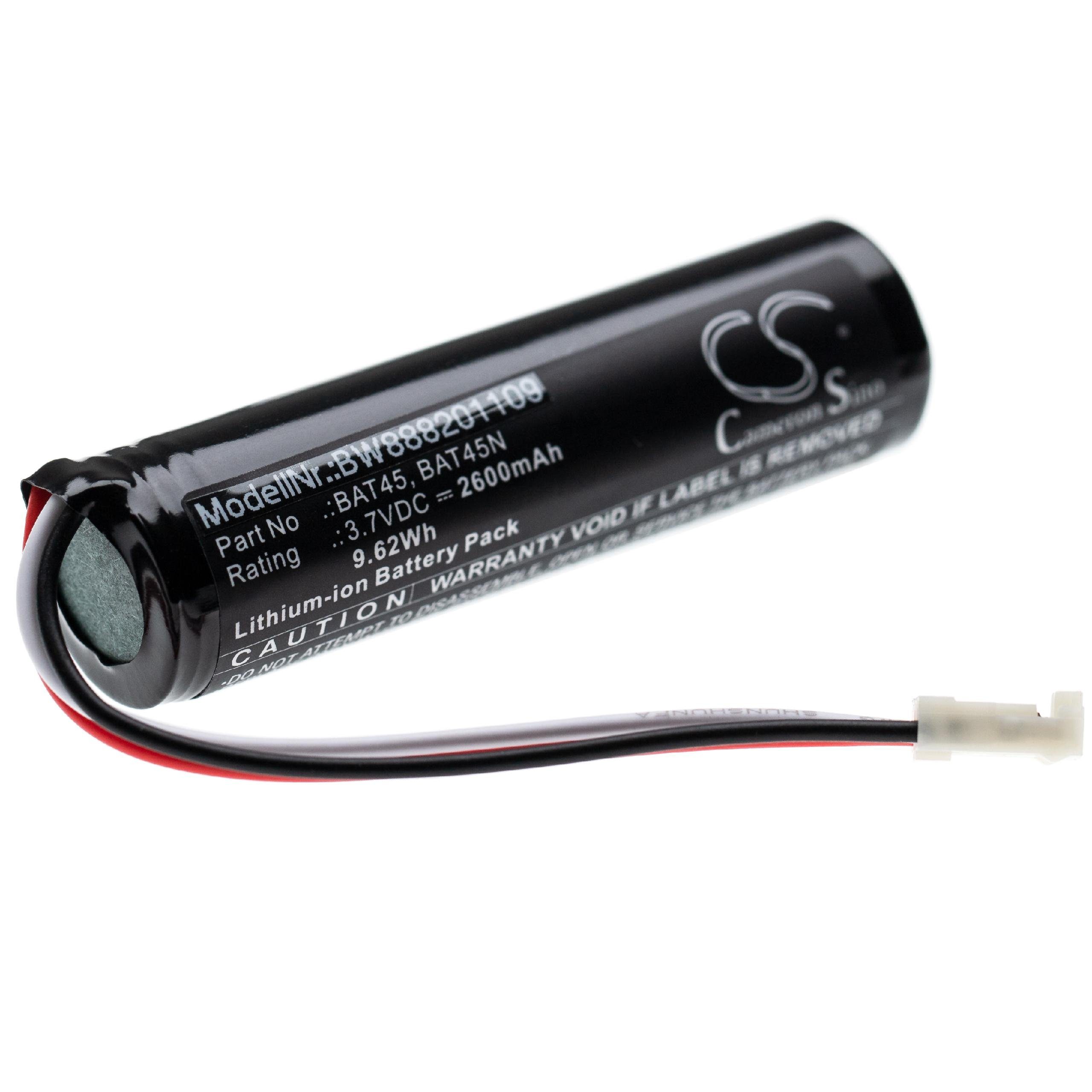 vhbw kompatibel mit HT Instruments PQA824, THT45, THT46 Akku Li-Ion 2600 mAh (3,7 V)