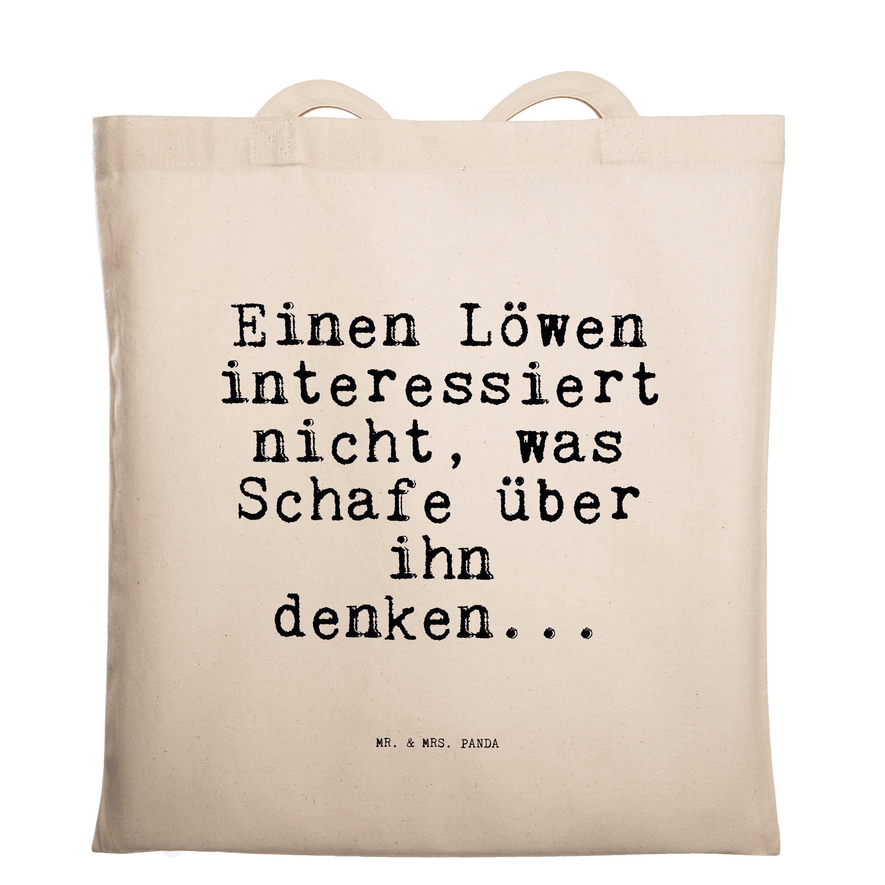 Mr. & Mrs. Panda Tragetasche »Einen Löwen interessiert nicht