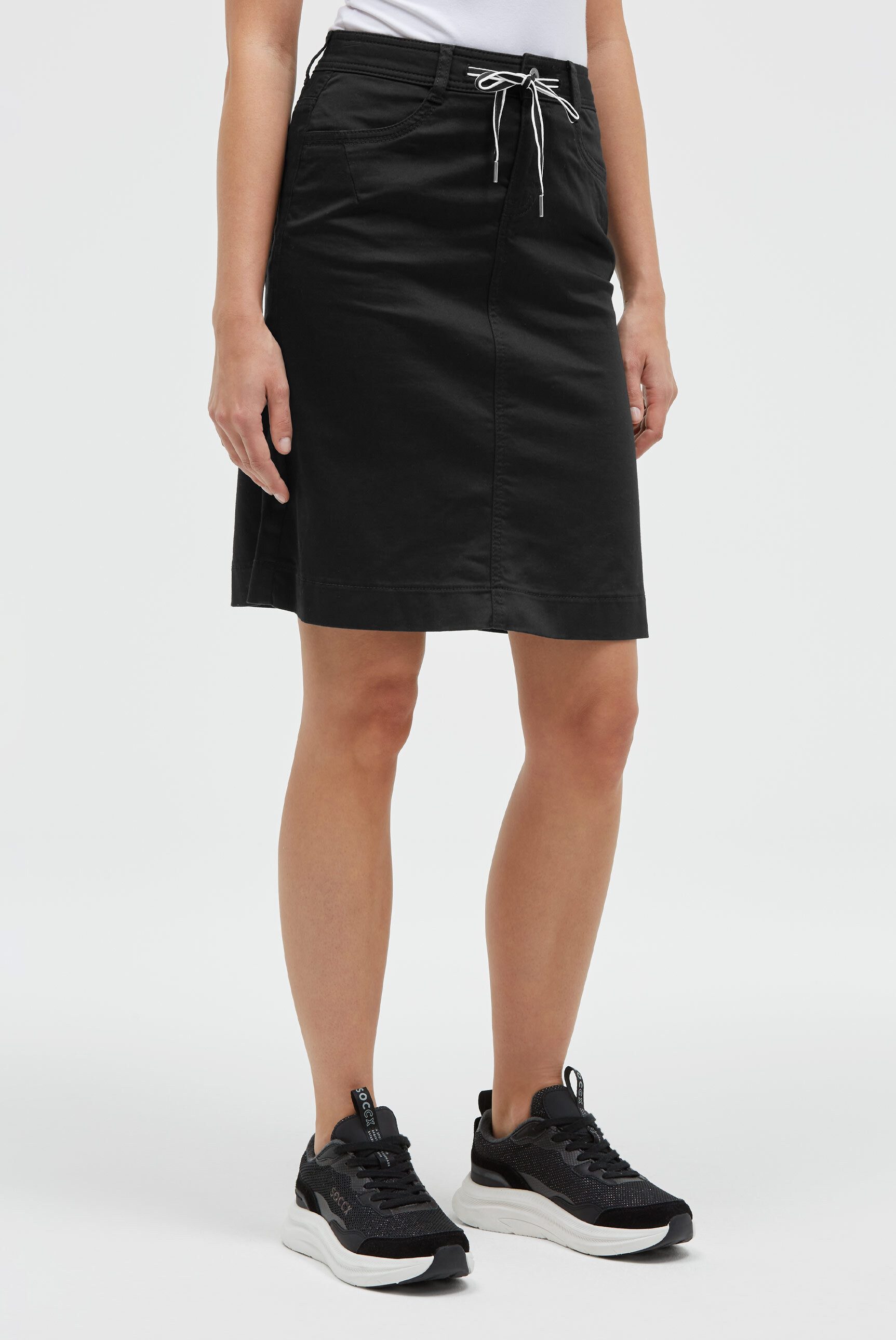 SOCCX Jeansrock mit Taschen