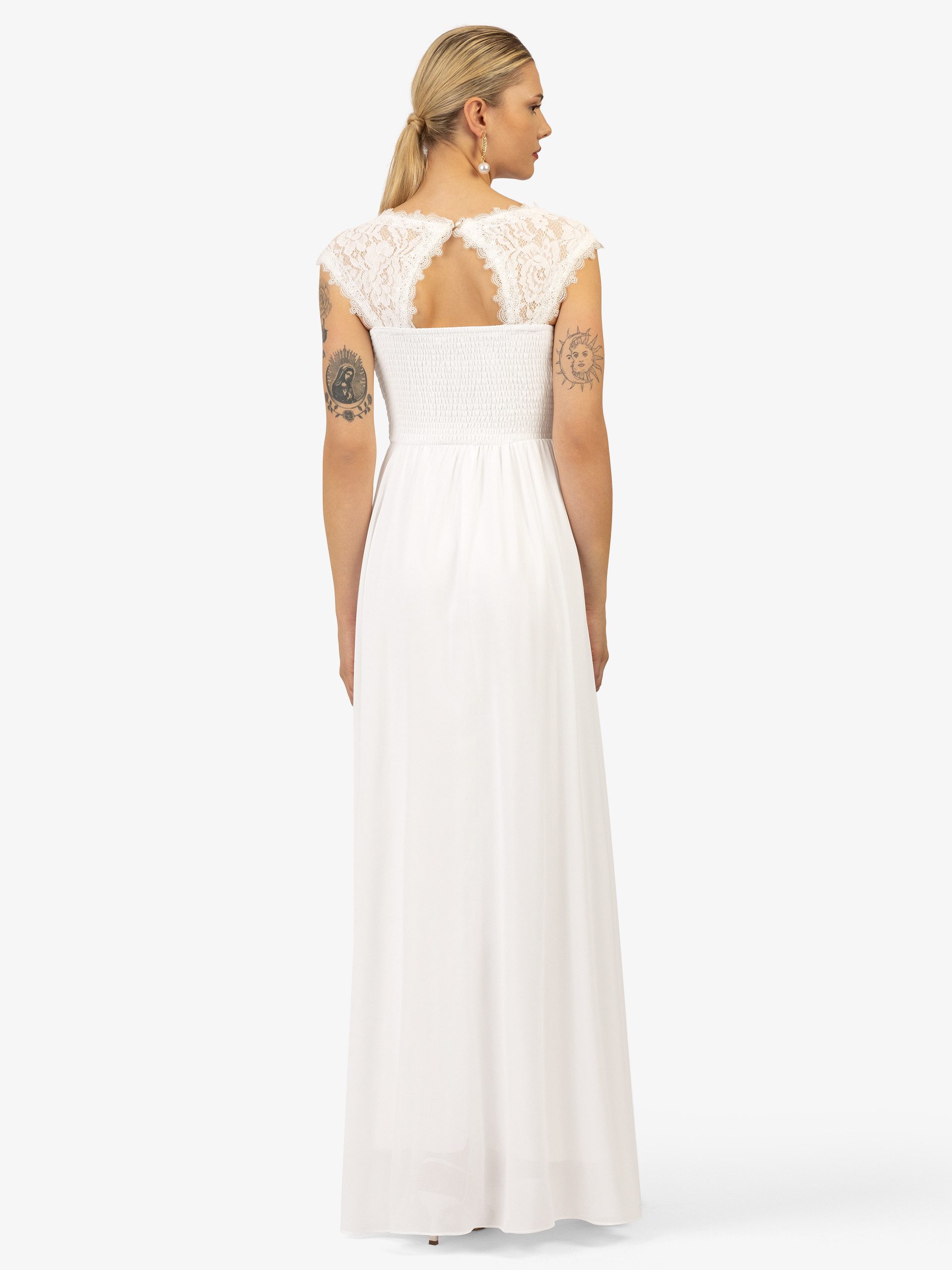 Kraimod Abendkleid aus hochwertigem Polyester Material mit Rundhalsausschnitt