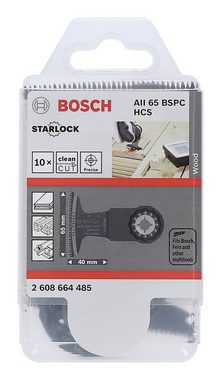 BOSCH Tauchsägeblatt (10 Stück), HCS AII 65 BSPC Hard Wood - 40 x 65 mm - 10er-Pack