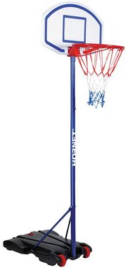 Hornet by Hudora Basketballständer Hornet 205 (Set, 3-St., Basketballständer mit Ball und Pumpe), mobil, höhenverstellbar bis 205 cm