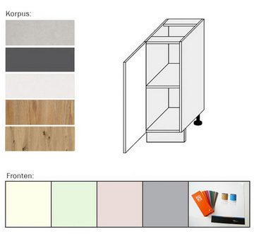 Feldmann-Wohnen Unterschrank Pescara (Pescara, 1-St) 30cm Front- und Korpusfarbe wählbar 1-türig