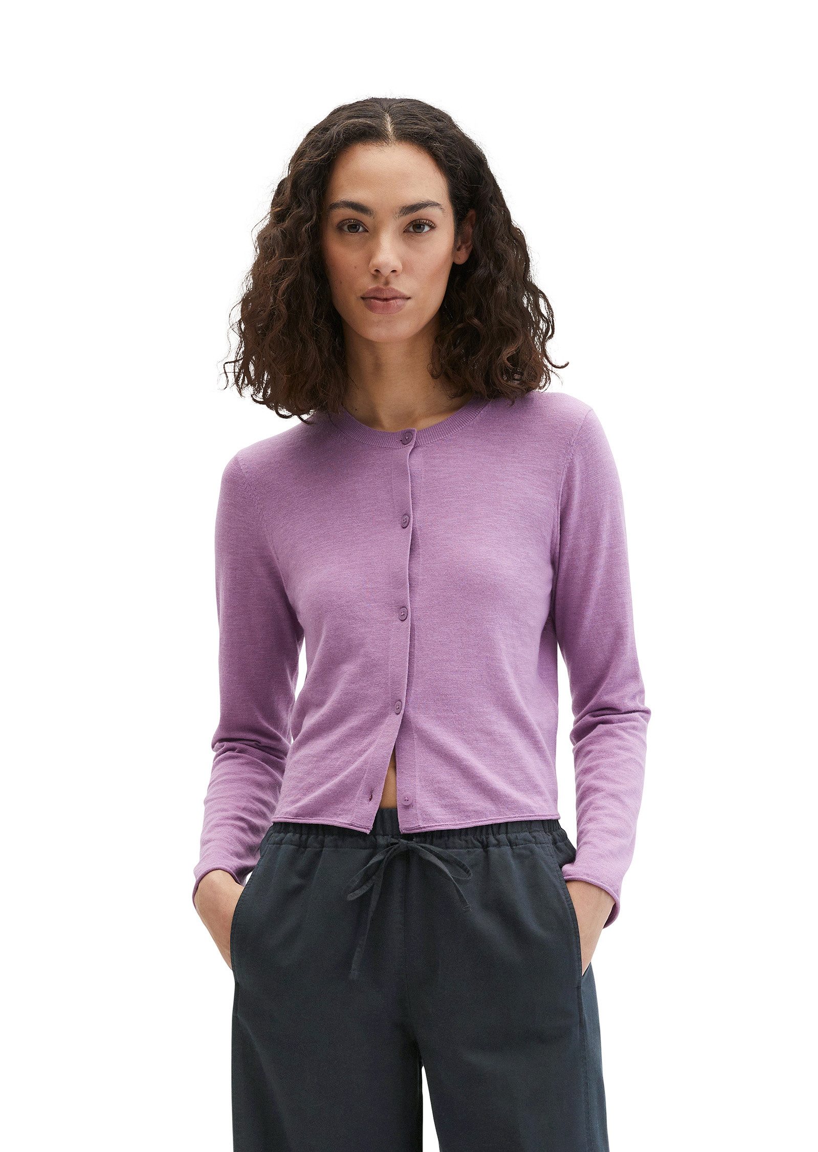 Marc O'Polo Cardigan aus Organic Cotton-Leinen-Mix