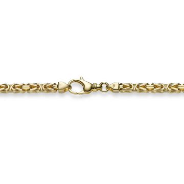 HOPLO Königskette Goldkette Königskette Länge 19cm - Breite 3,5mm - 585-14 Karat Gold, Made in Germany