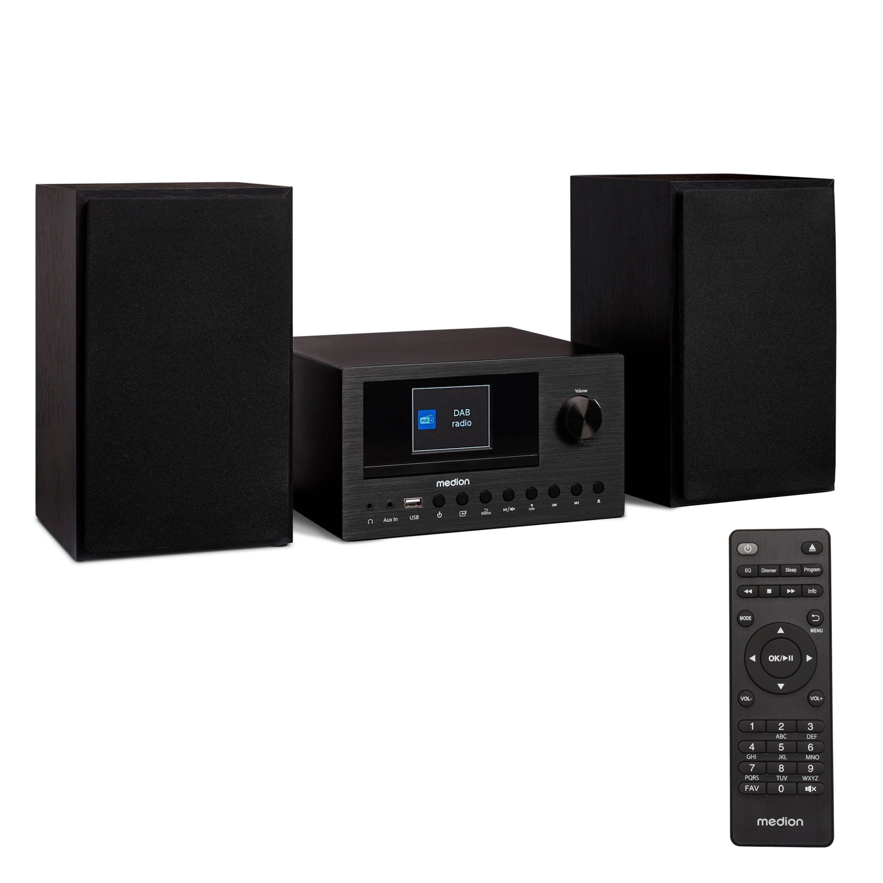 Medion® Audio-System Internet/DAB+ Micro-Audio-System MEDION® LIFE® P85003 (MD85008) (15 W, A2DP Bluetooth, Bluetooth, P85003)