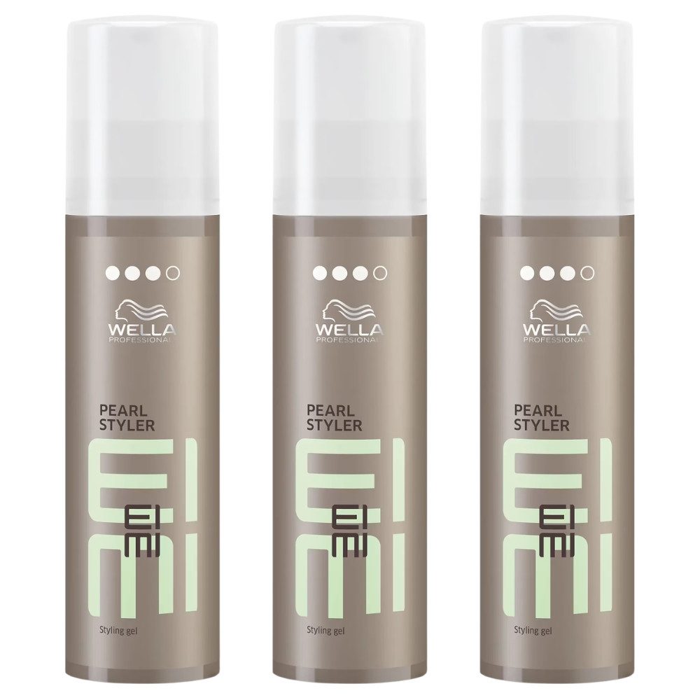Wella Professionals Haargel EIMI Pearl Styler XXL 150ml Styling Gel mit starkem Halt & Glanz, Spar-Set, 3er Pack