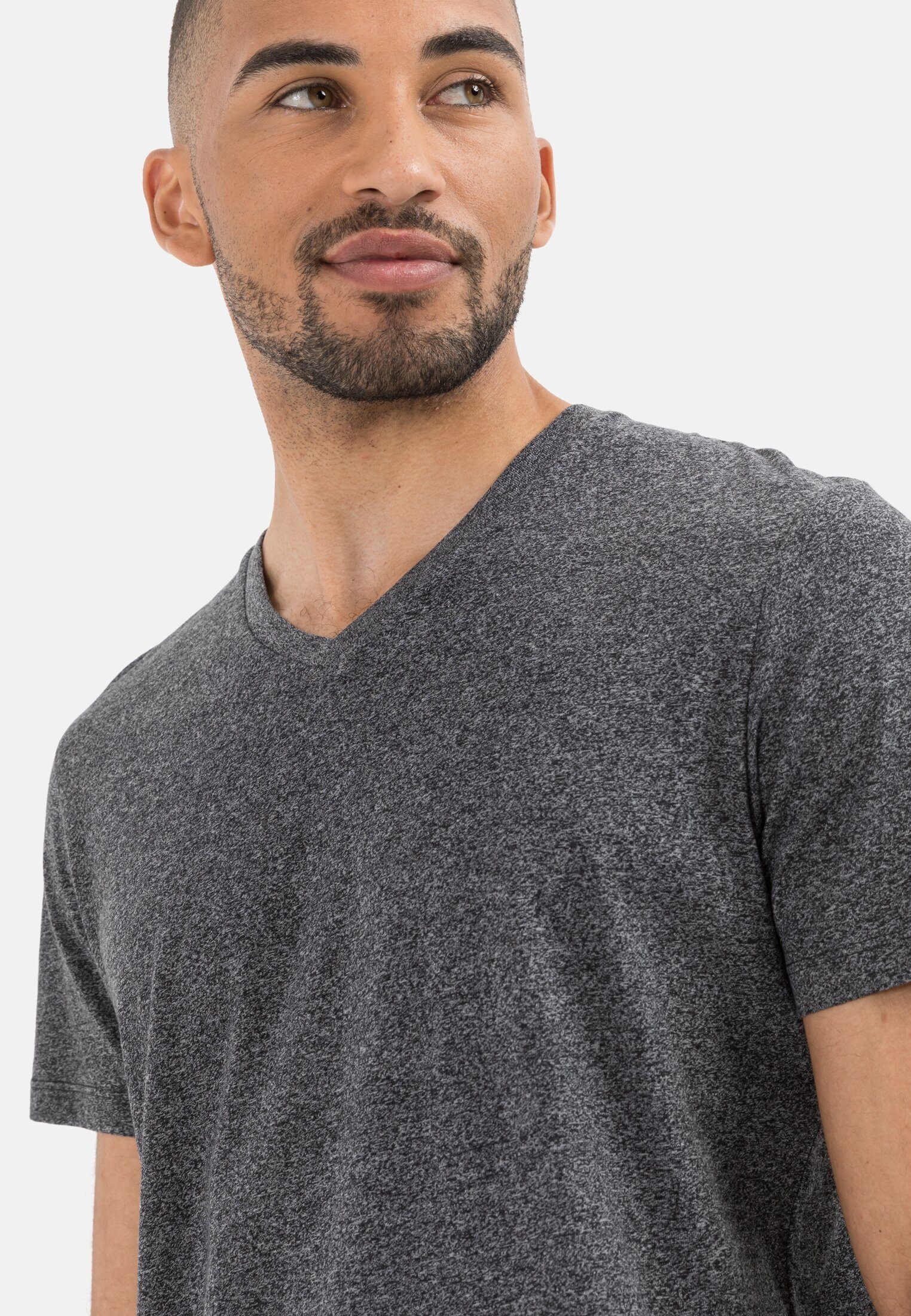 camel active T-Shirt aus biologischer Baumwolle Kurzarm