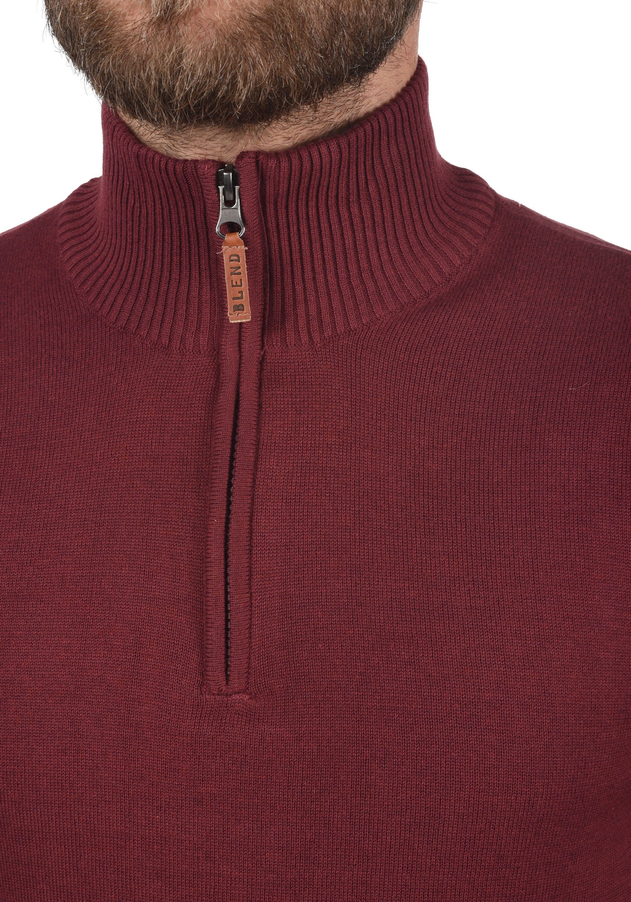 Blend Troyer BHRobin Strickpullover mit hochabschließendem Kragen