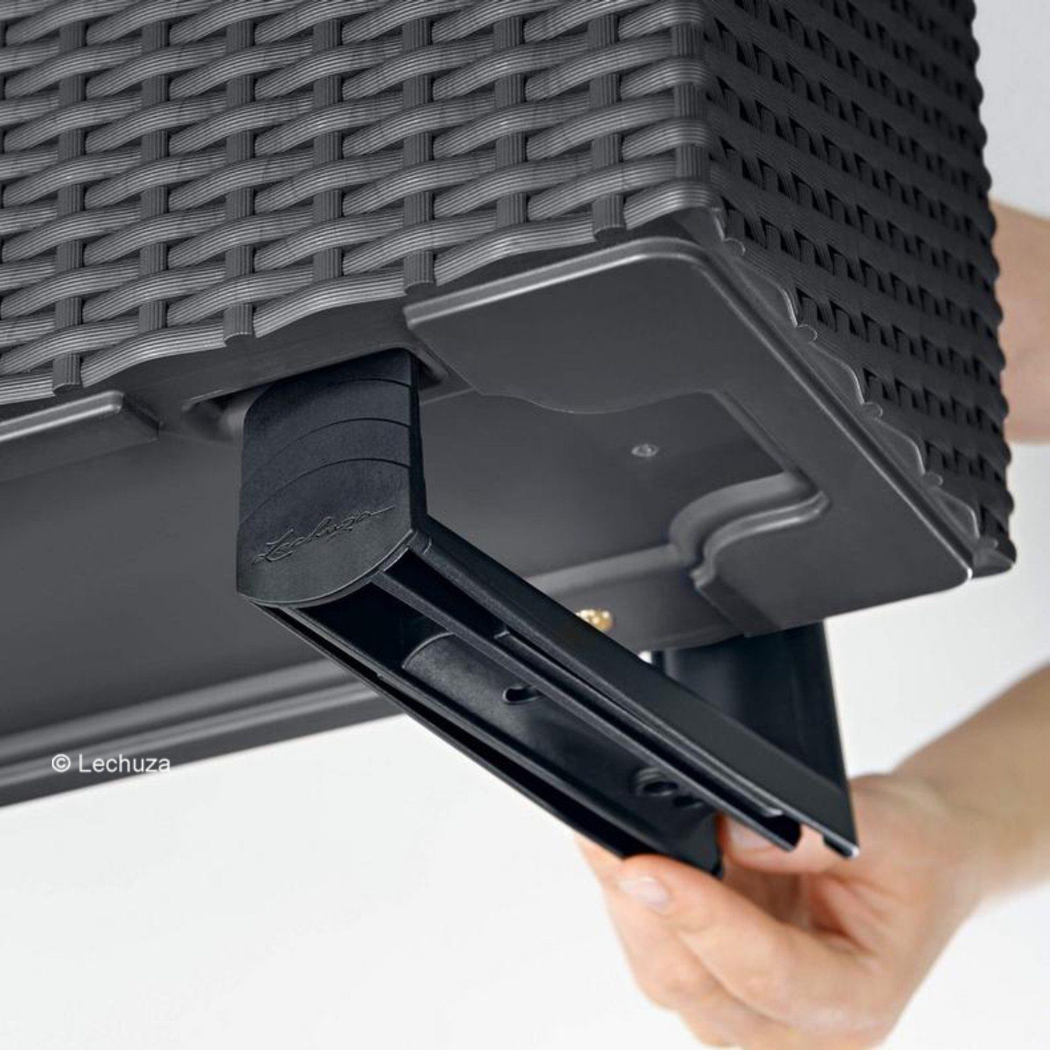 Lechuza® Balkonkasten Balkonkastenhalter für Balconera schwarz
