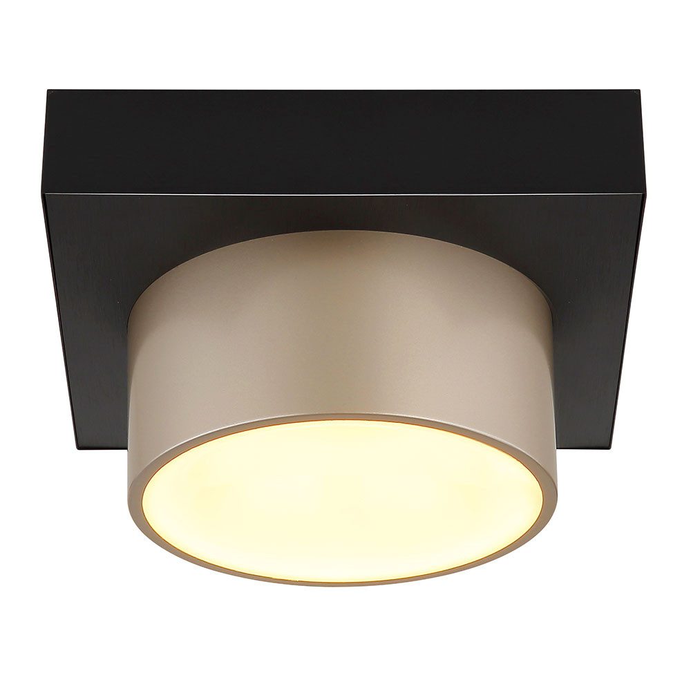 GLOBO LIGHTING LED Deckenleuchte, LED-Leuchtmittel fest verbaut, Warmweiß, Deckenleuchte LED Deckenlampe Wohnzimmerlampe Metall schwarz