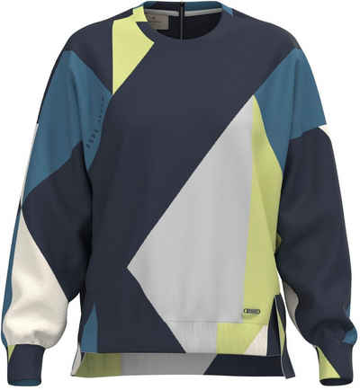 Pepe Jeans Sweater »BIBIAN« mit geometrischem allover Print hinten länger geschnitten