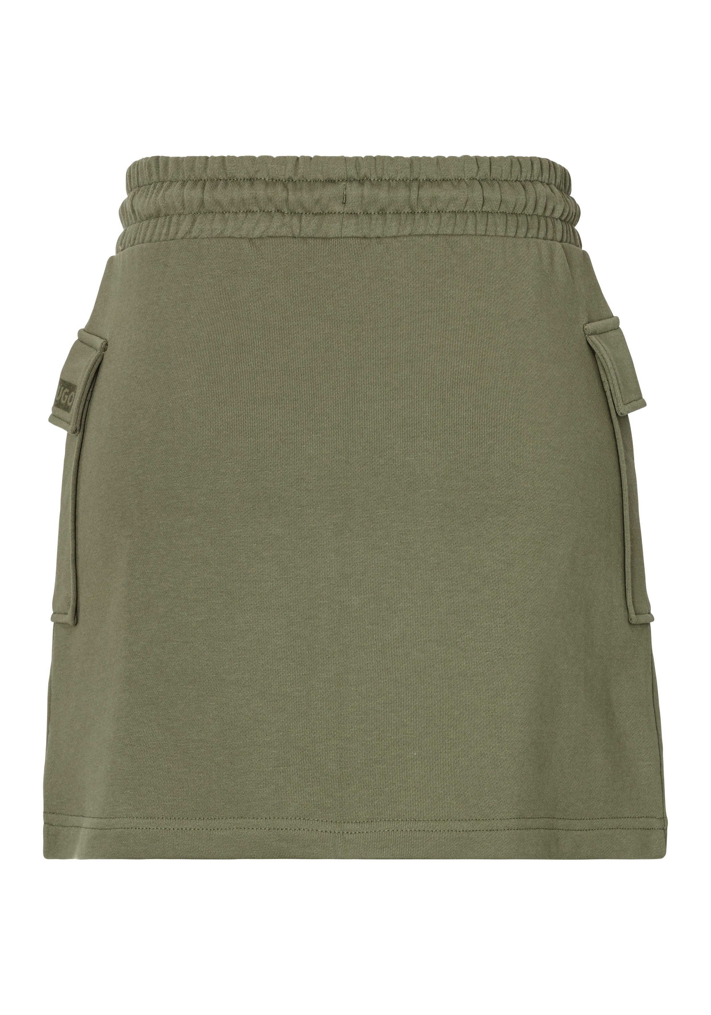 HUGO Blue Webrock Nolara mit tonalen Schriftzug günstig online kaufen