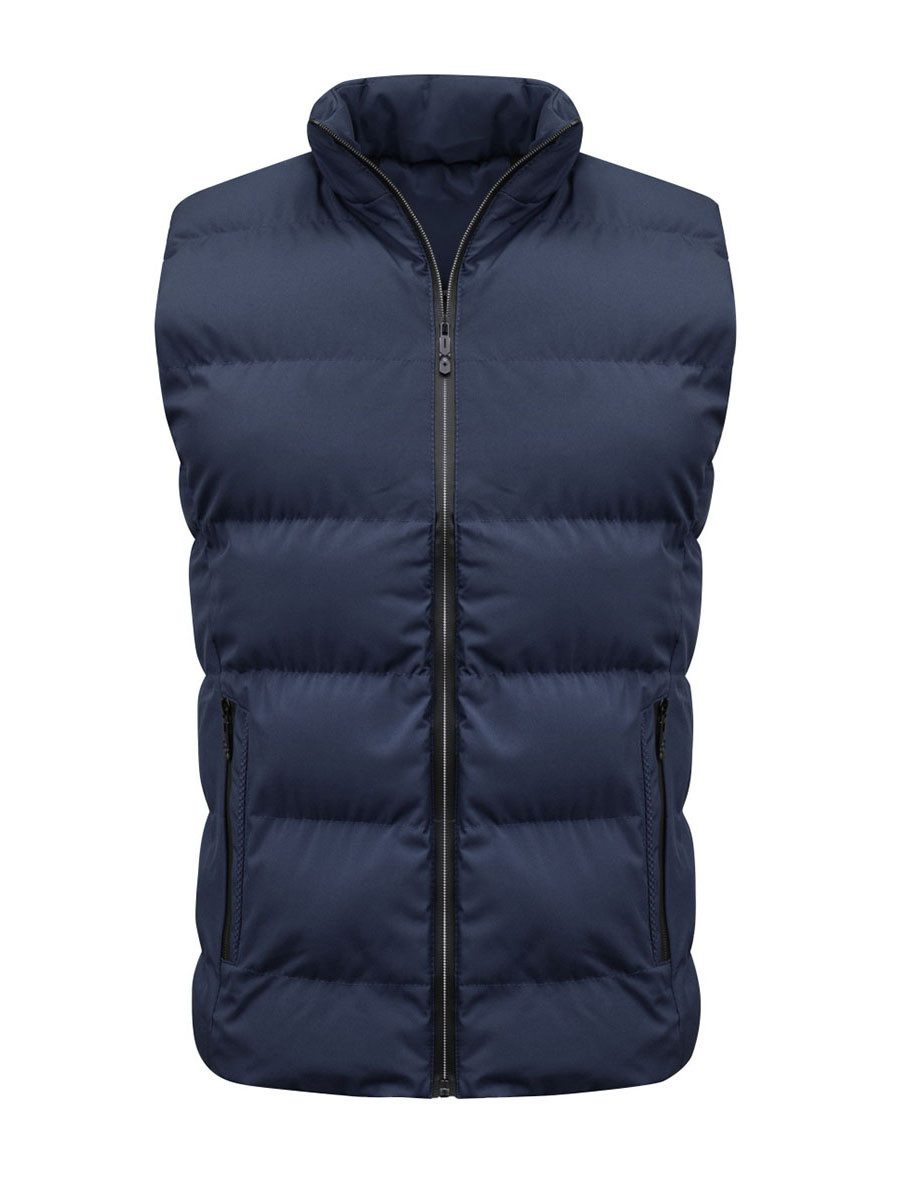 YOUTHUP Steppweste Lässige Herrenweste mit Stehkragen günstig online kaufen