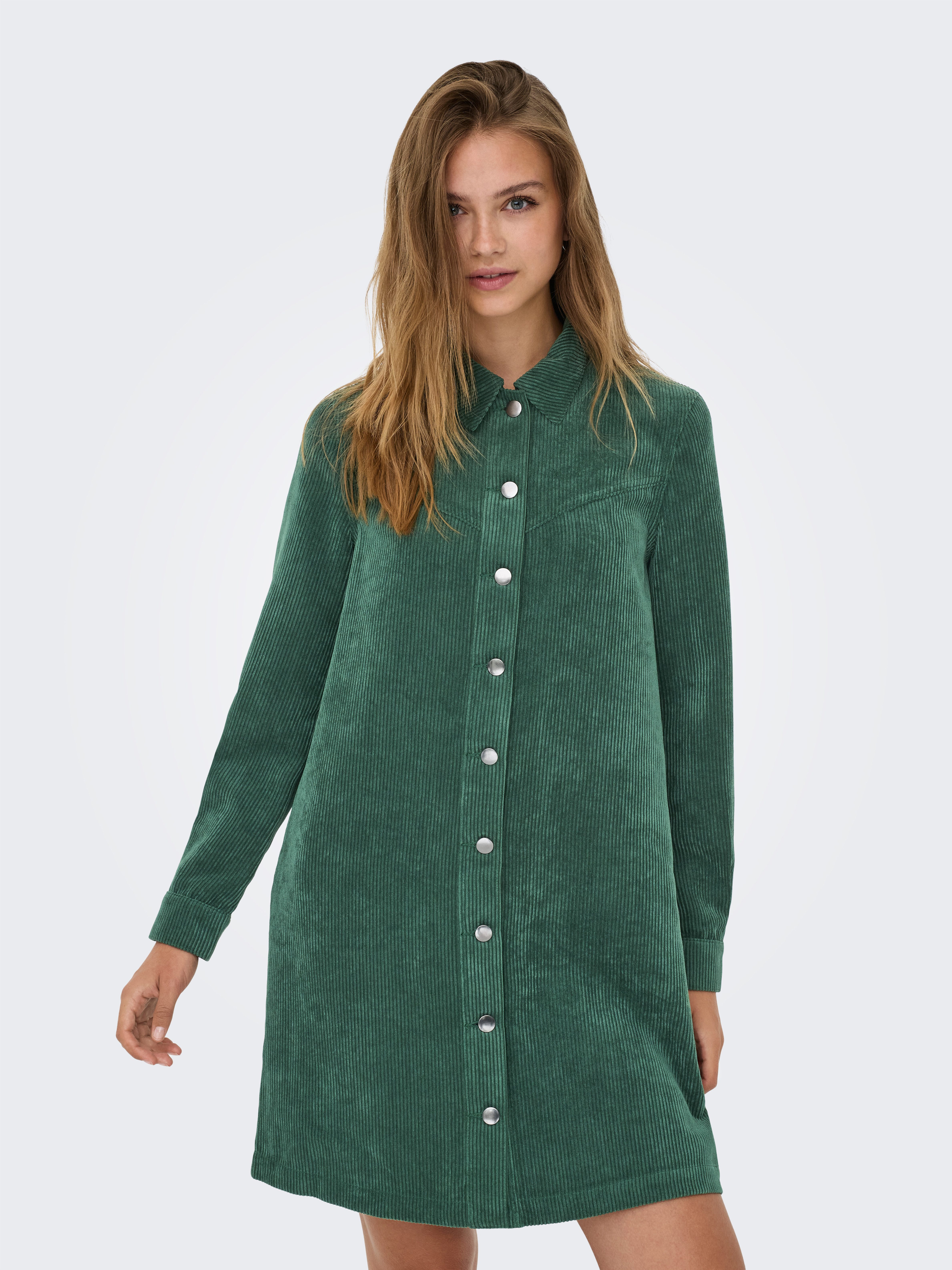 ONLY Cordkleid ONLTRACY LS A-SHAPE CORD DRESS PNT Materialmix, regular fit