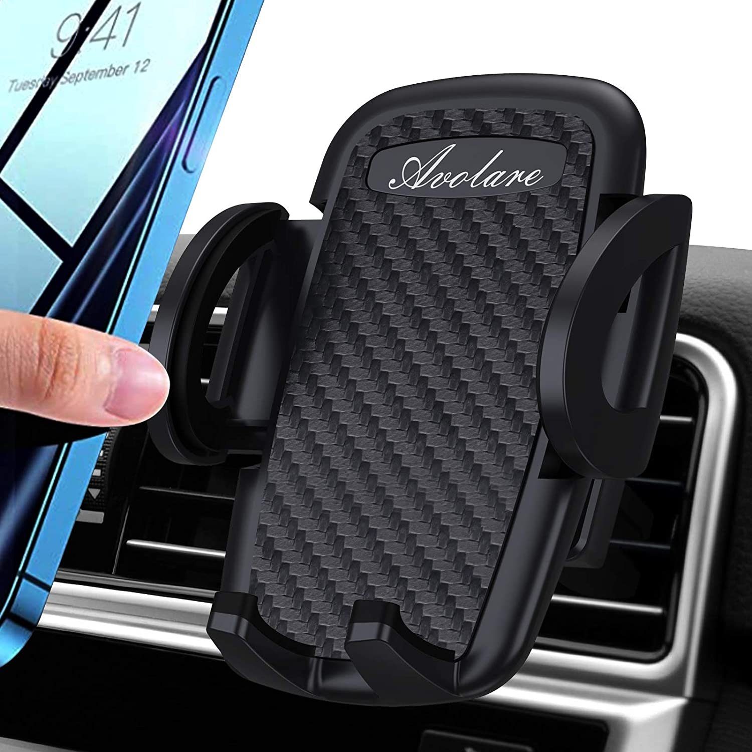 Auto Handyhalterung Lüftungsschlitz Klammer Unterstützung Handy GPS Accessoires 