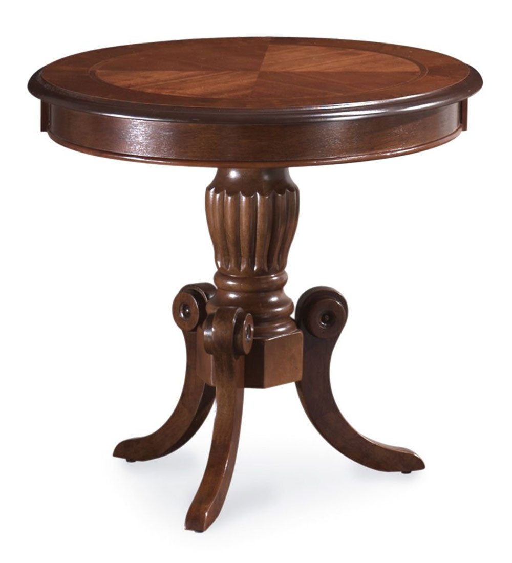 Feldmann-Wohnen Couchtisch Nevada (runde Tischplatte, gedreckselter Standfu günstig online kaufen